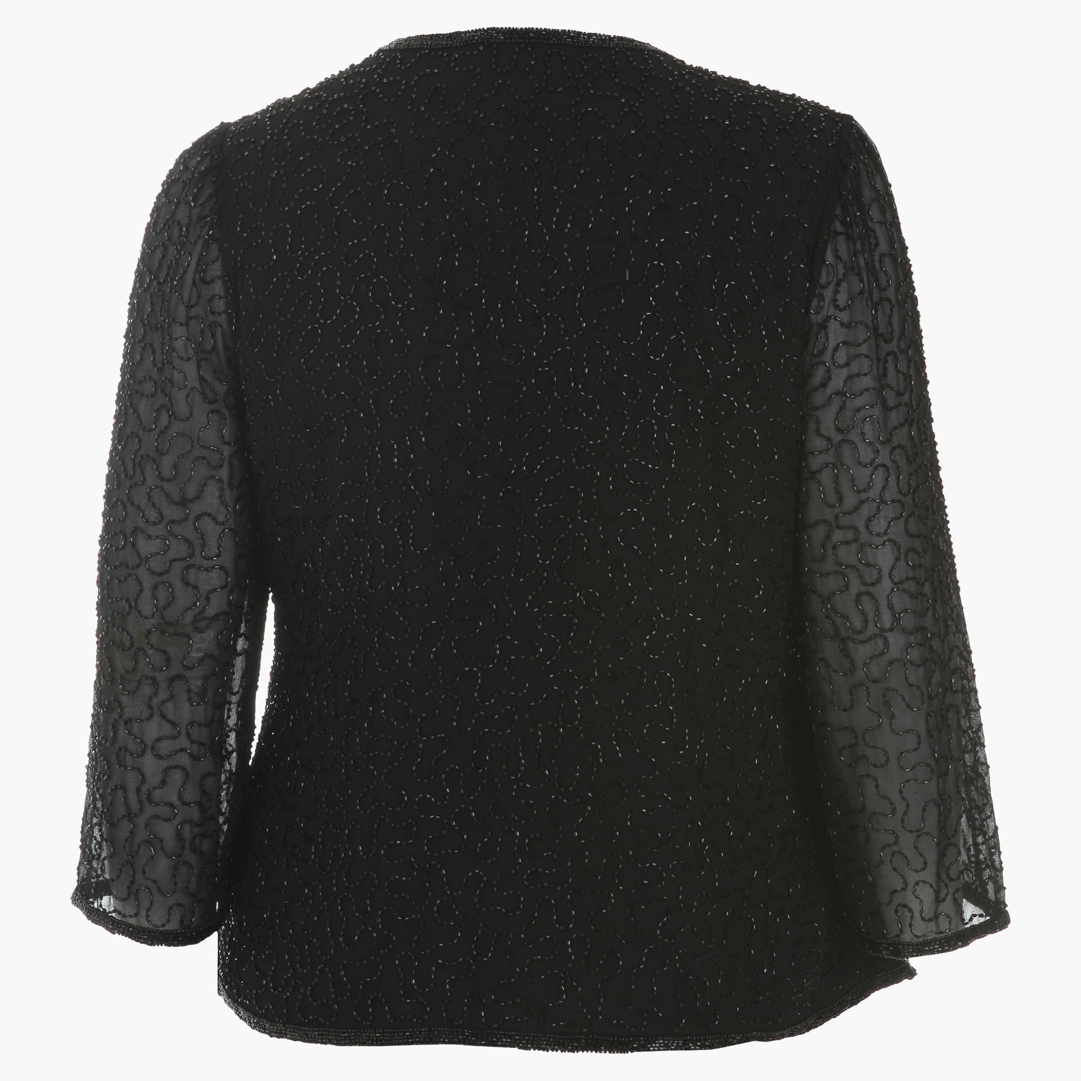 Plus Size Embellished Jacket with Long Sleeves-women-winterwear-coatsandjackets-jackets-image-2