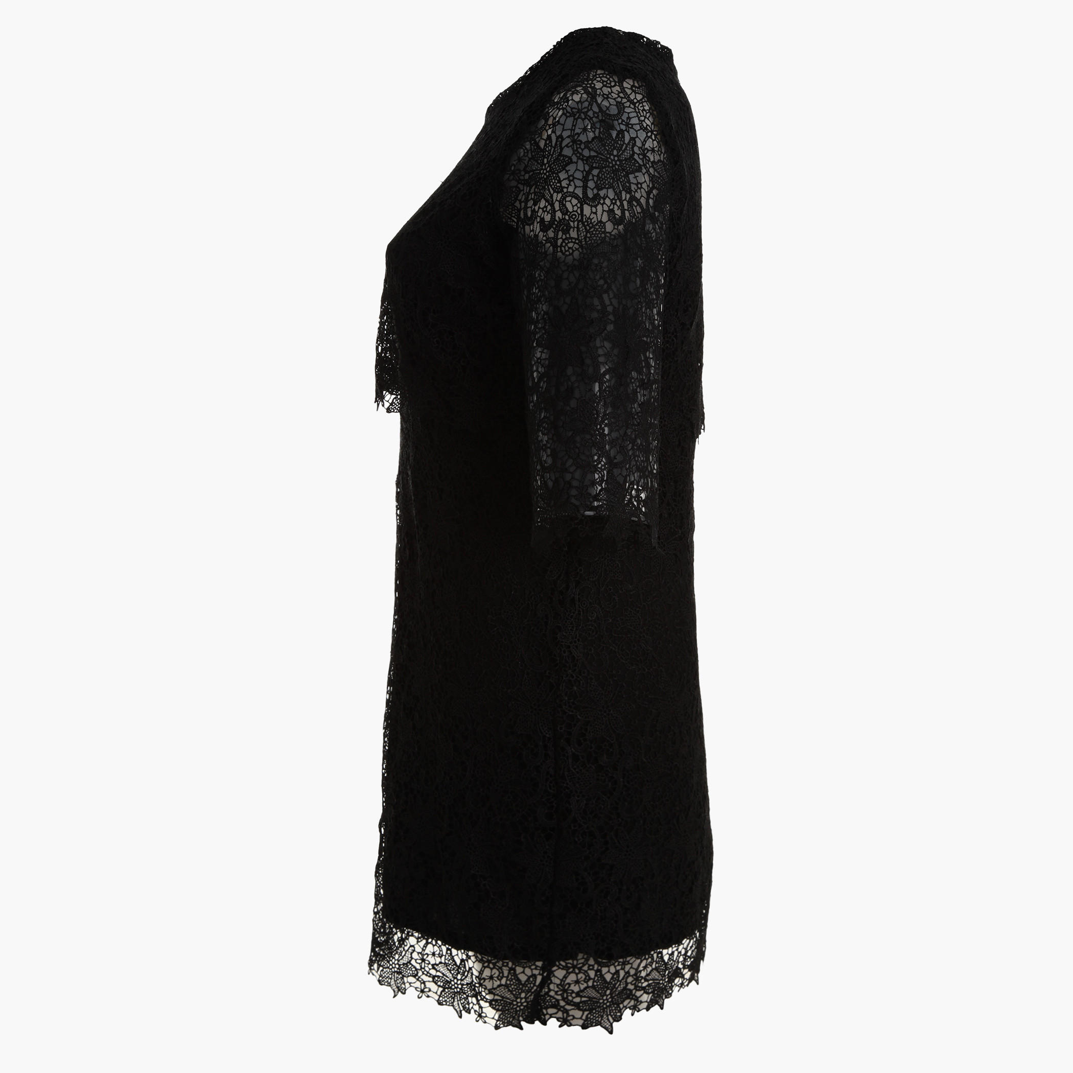 Plus Size Layered Lace Top with Three-Quarter Sleeves-women-clothing-dresses-image-3
