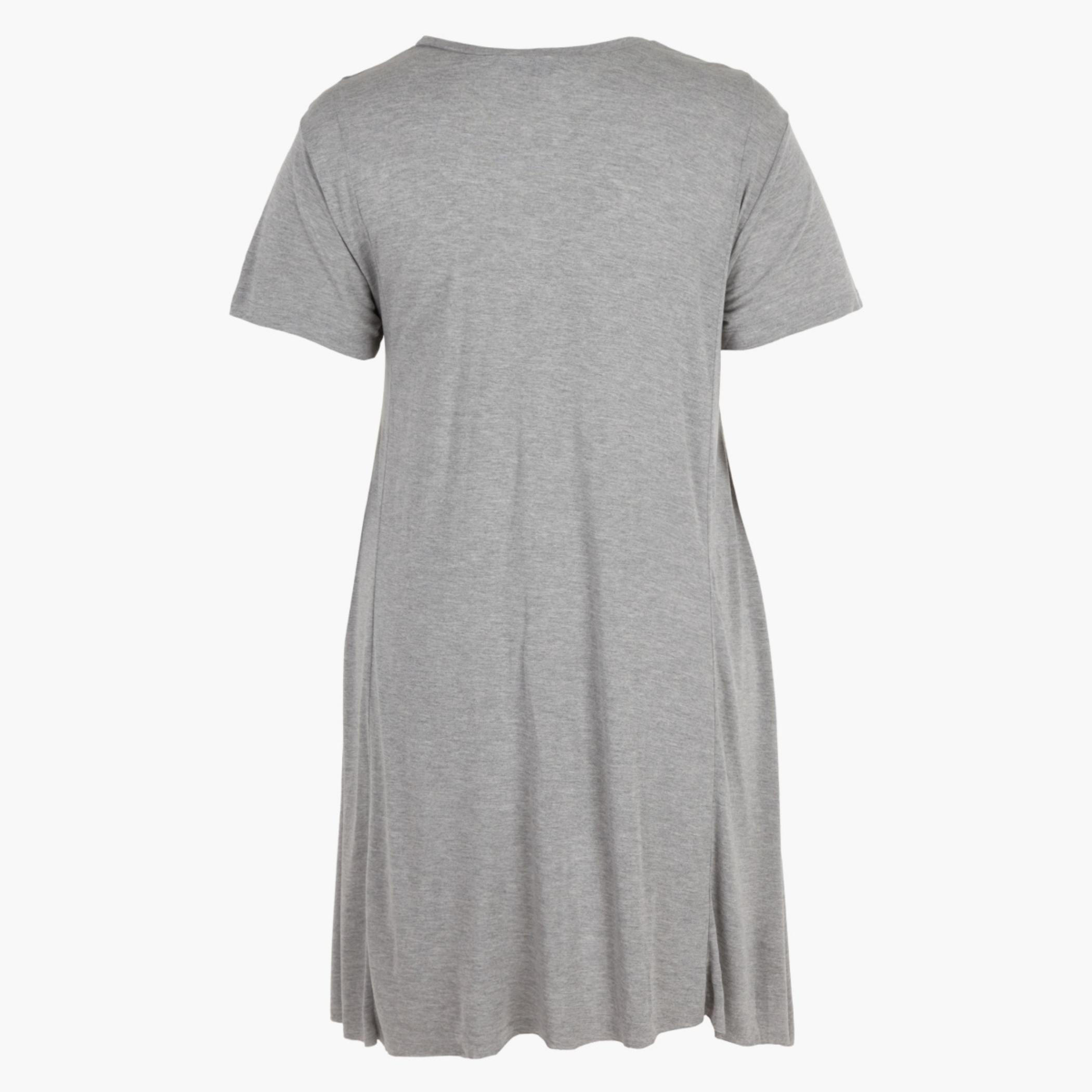 Plus Size Jewelled T-Shirt with Round Neck and Short Sleeves-women-clothing-tshirts-image-2