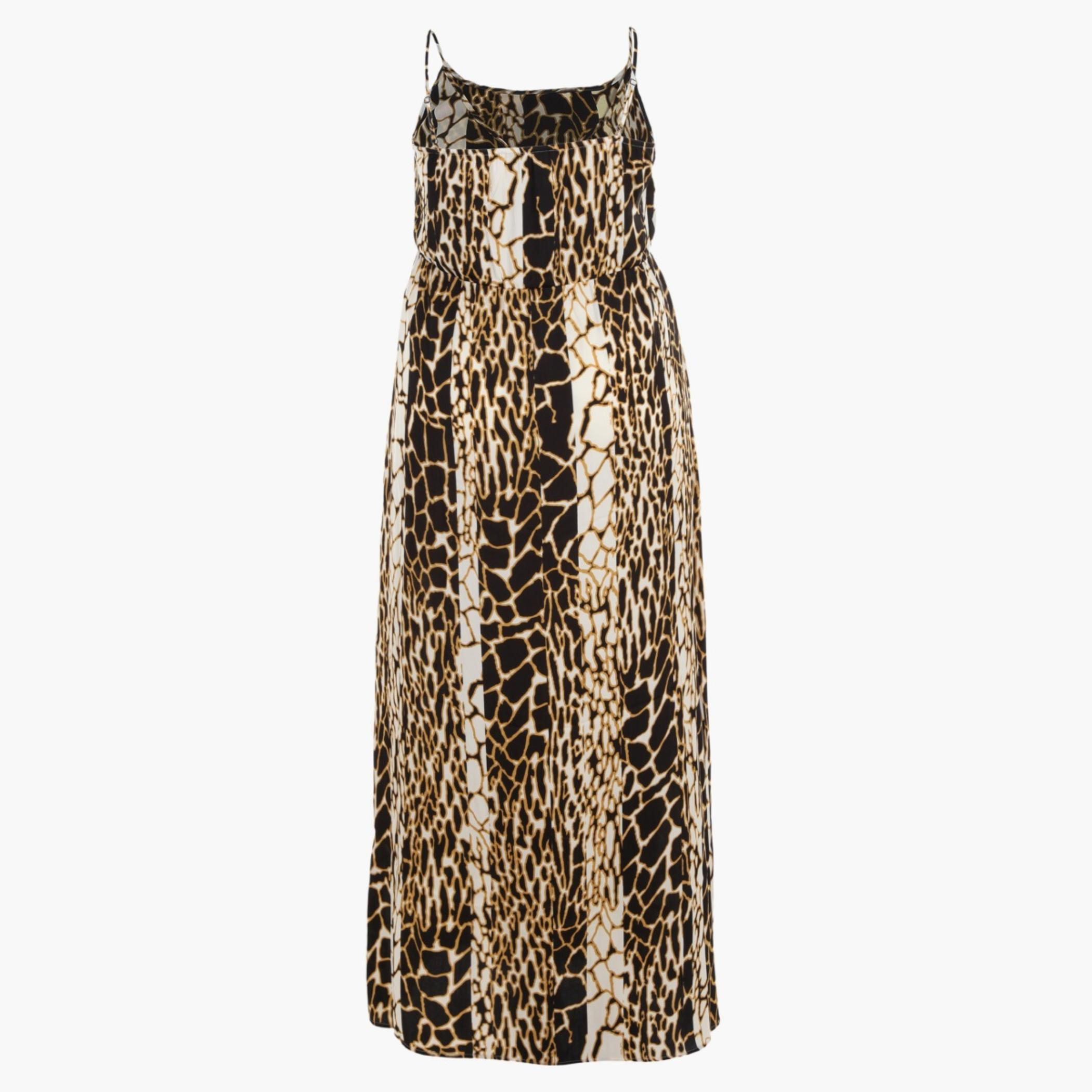Plus Size Round Neck Maxi Dress with Animal Print All Over-women-clothing-dresses-image-2