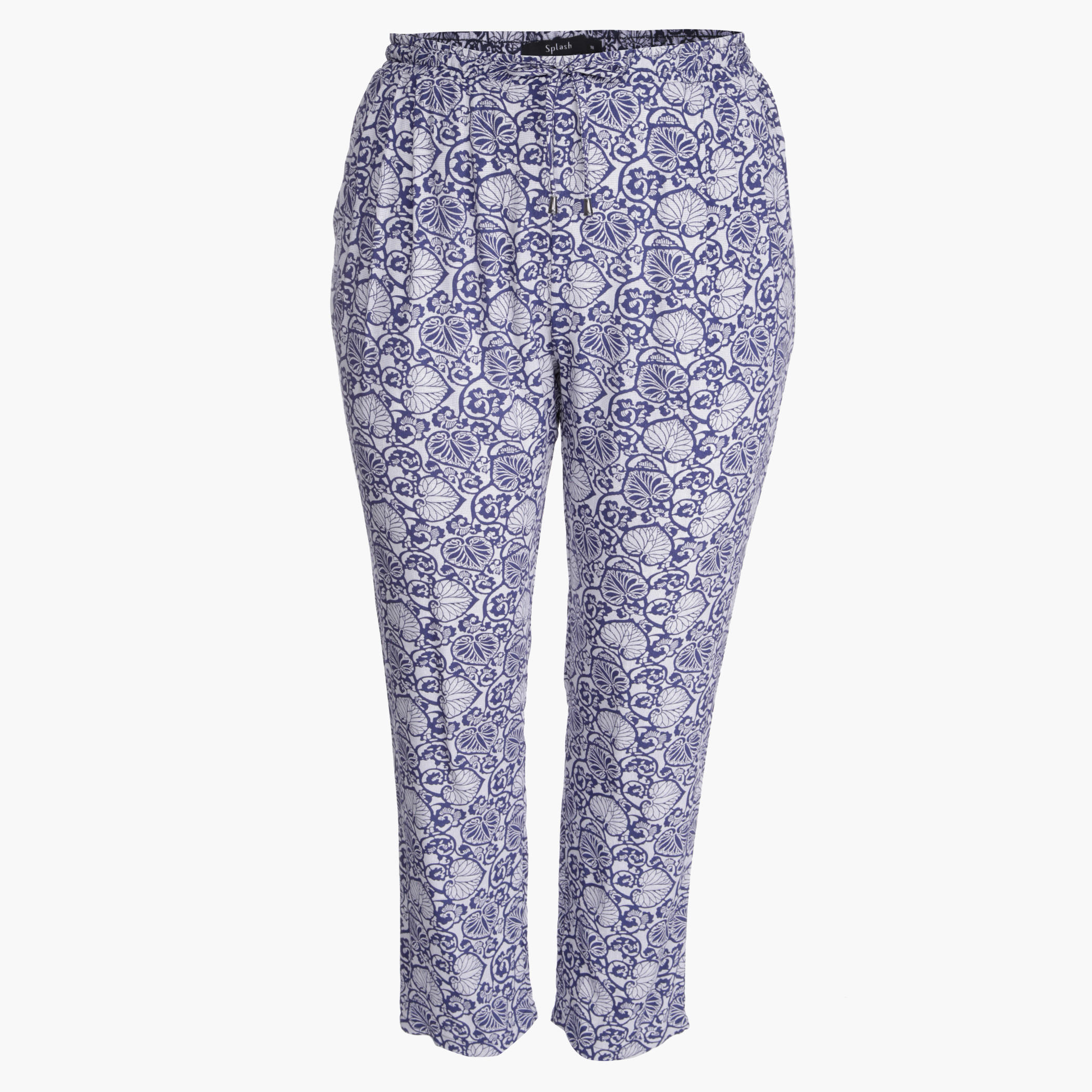 Plus Size Pants with All Over Print-women-clothing-bottoms-trousers-image-1