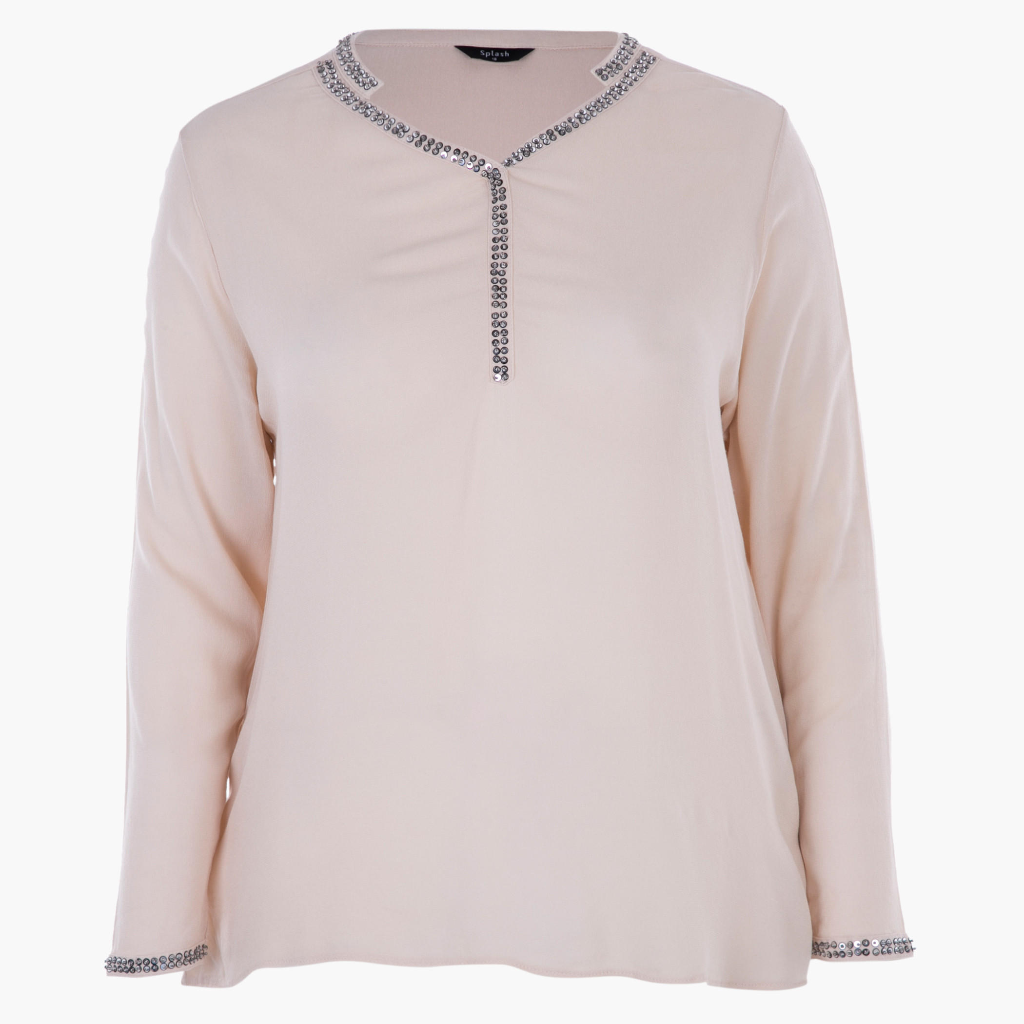 Plus Size Top with Sequinned Neck-women-clothing-shirtsandblouses-blouses-image-3