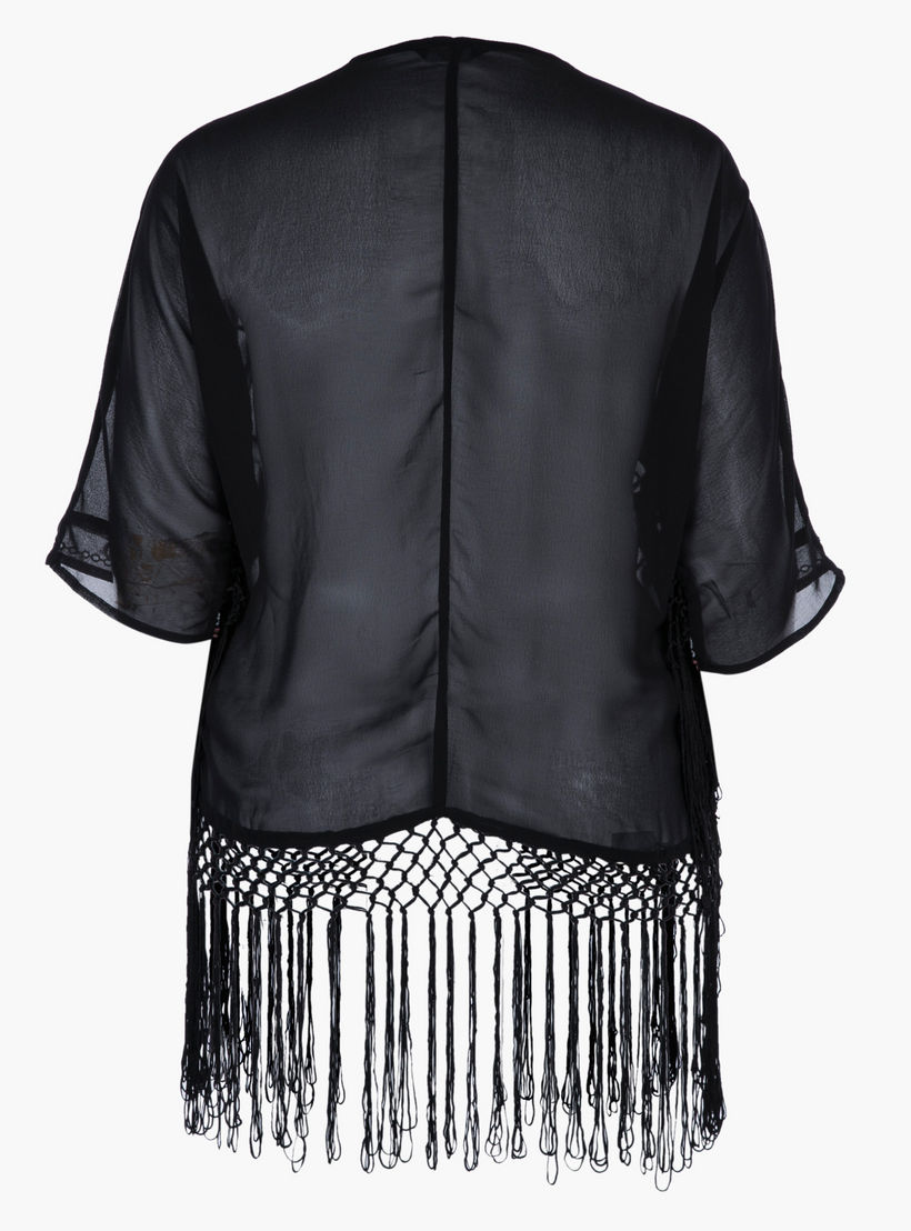 Plus Size Jacket with Print and Tassels-women-clothing-shirtsandblouses-blouses-image-2