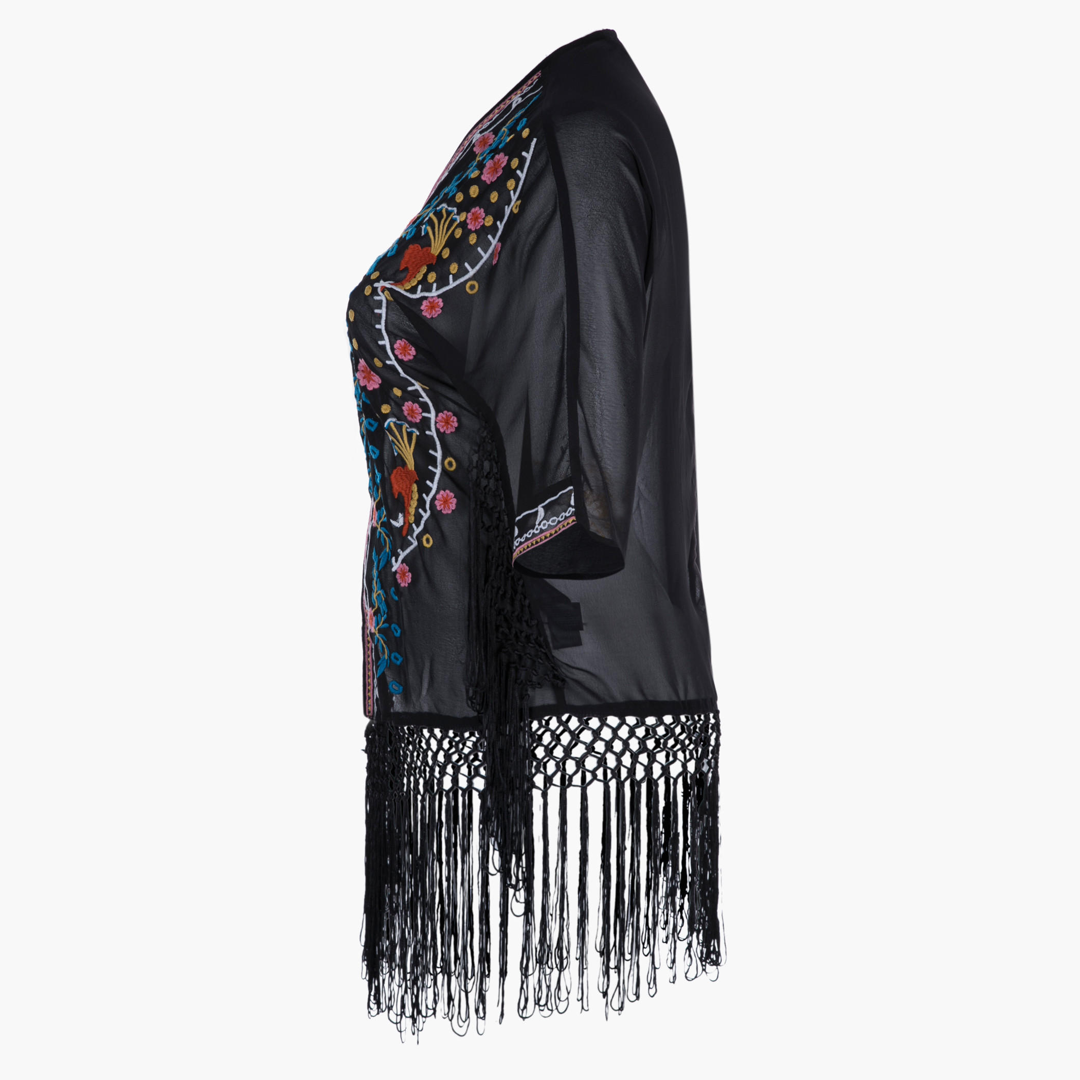 Plus Size Jacket with Print and Tassels-women-clothing-shirtsandblouses-blouses-image-3