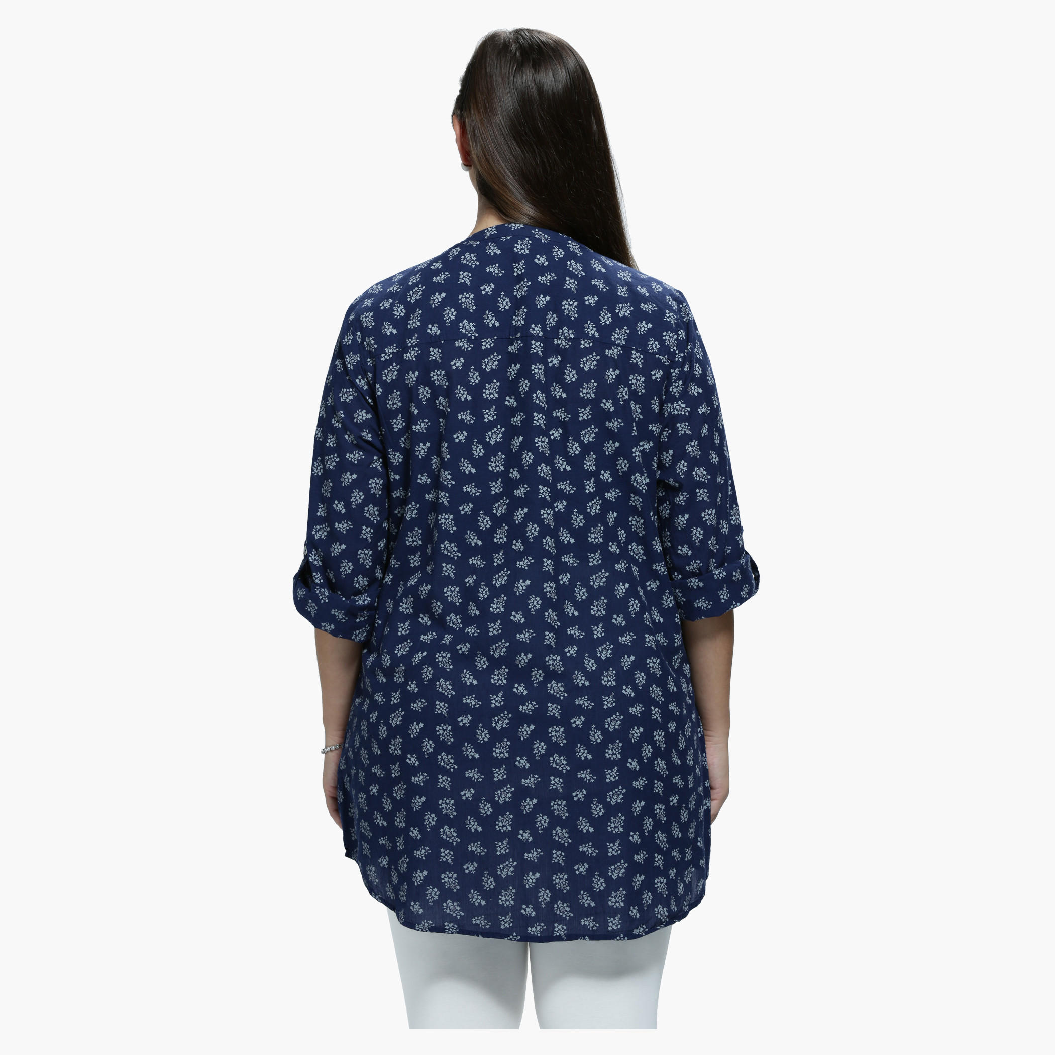 Plus Size Printed Top with V-Neck and Long Sleeves-women-clothing-shirtsandblouses-blouses-image-2