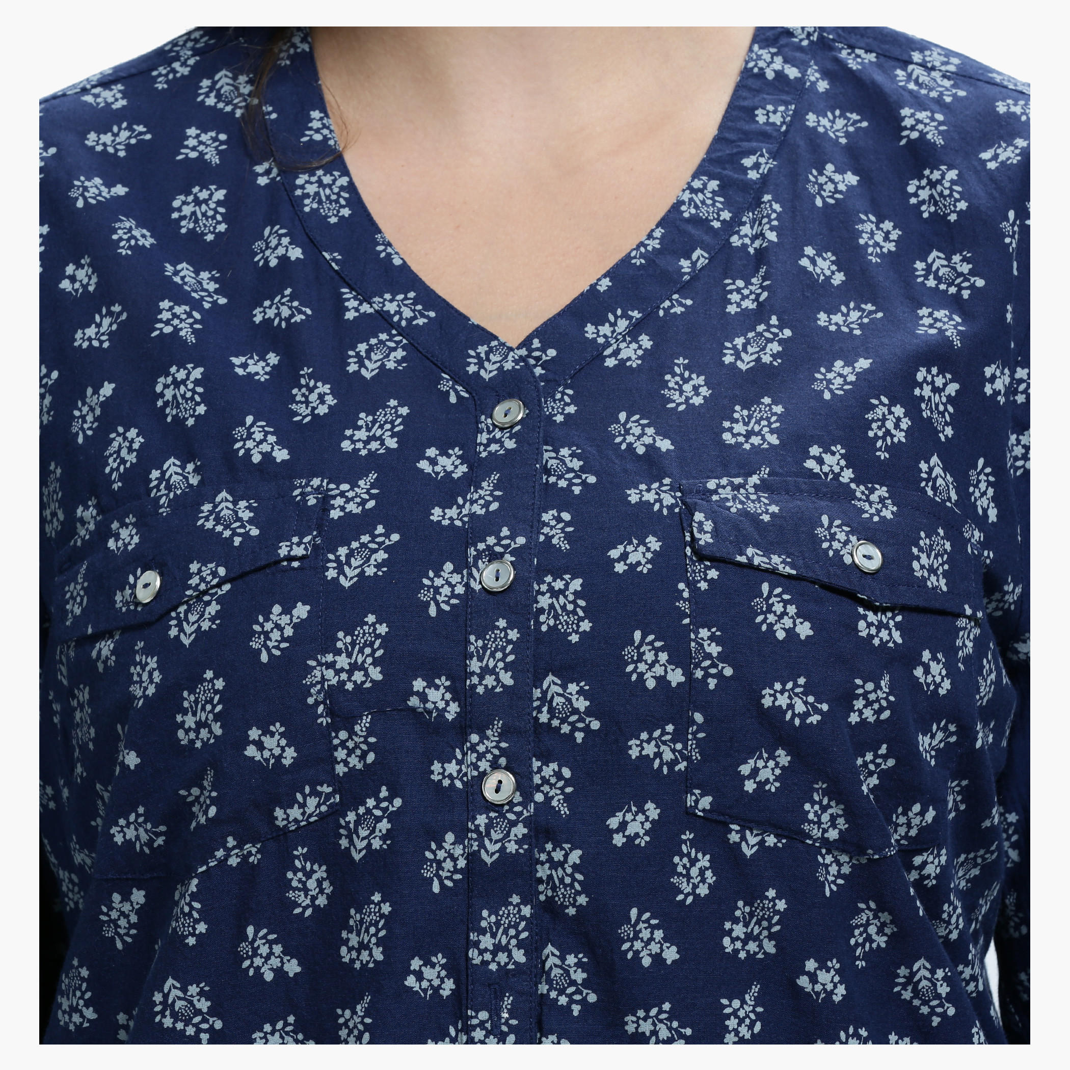Plus Size Printed Top with V-Neck and Long Sleeves-women-clothing-shirtsandblouses-blouses-image-4