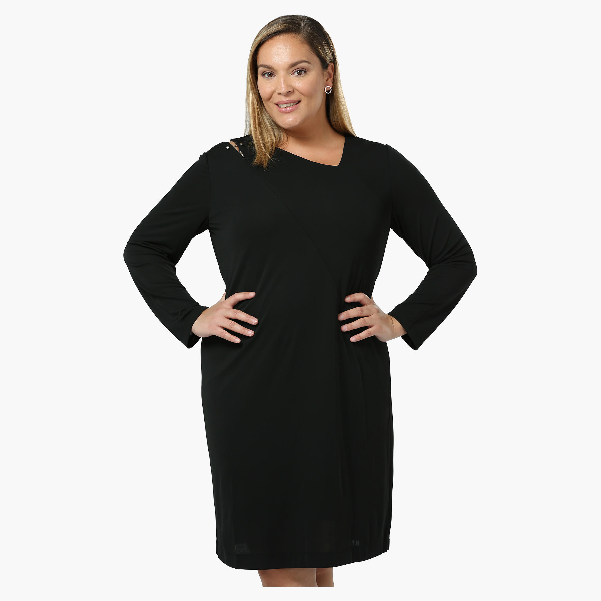 Plus Size Full-sleeved Cut-out Tunic-women-clothing-shirtsandblouses-blouses-image-5