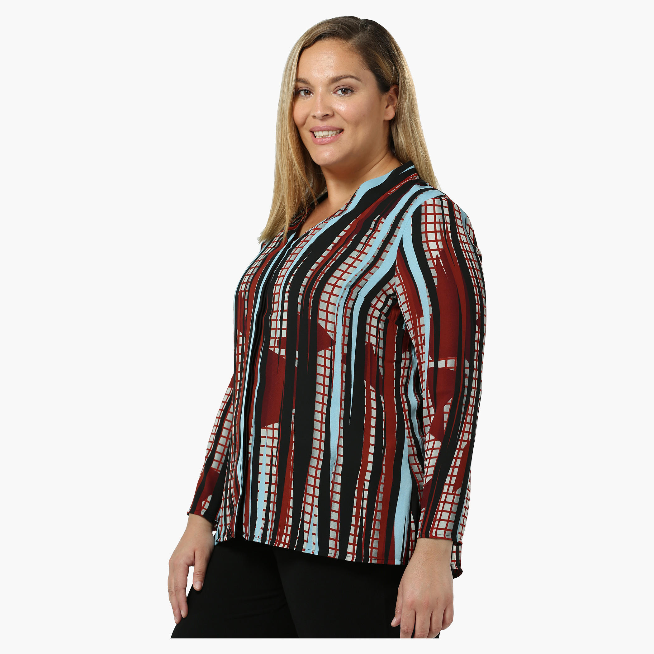 Plus Size Printed Full-sleeved Top-women-clothing-shirtsandblouses-blouses-image-3