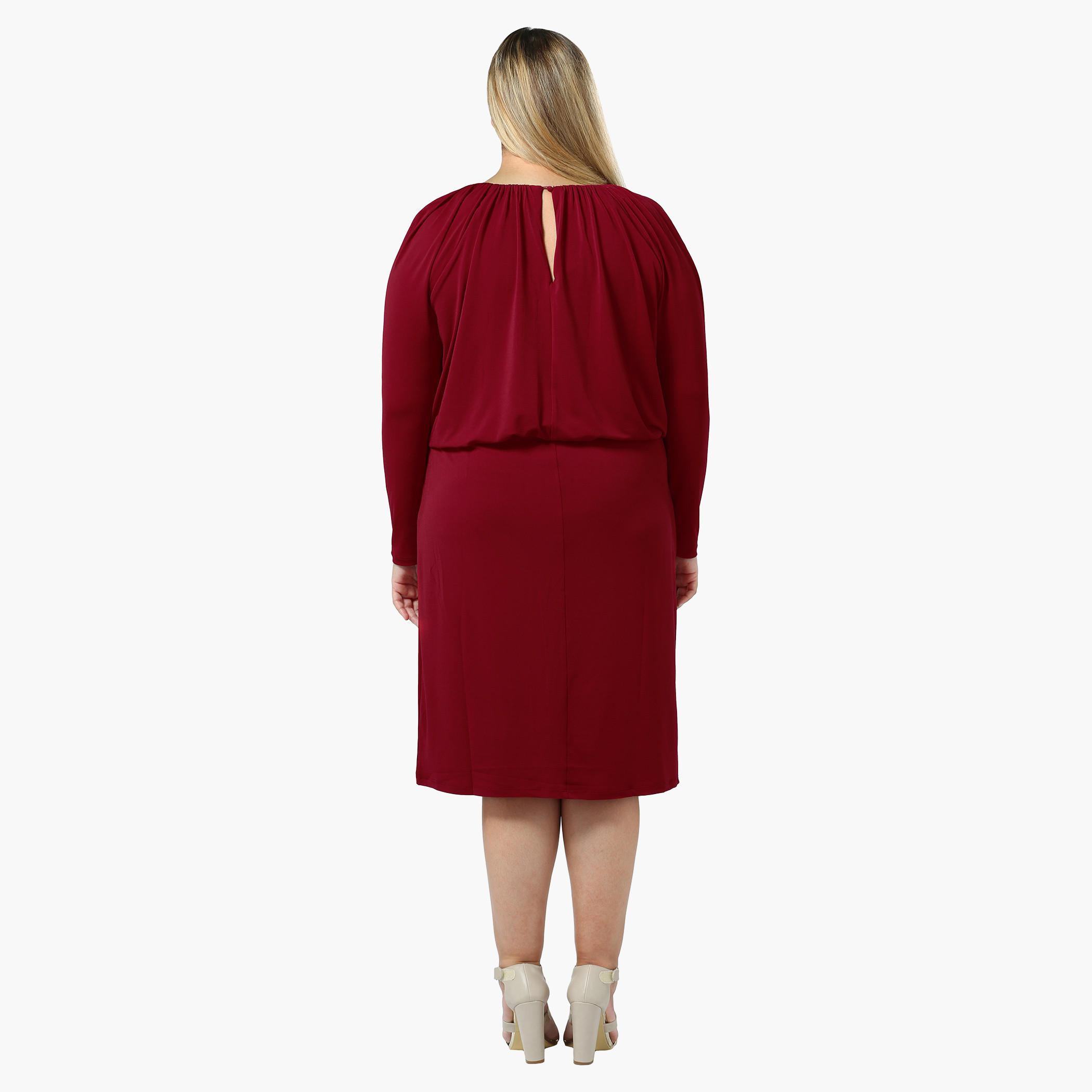 Plus Size Full-sleeved Blouson Tunic-women-clothing-dresses-image-2