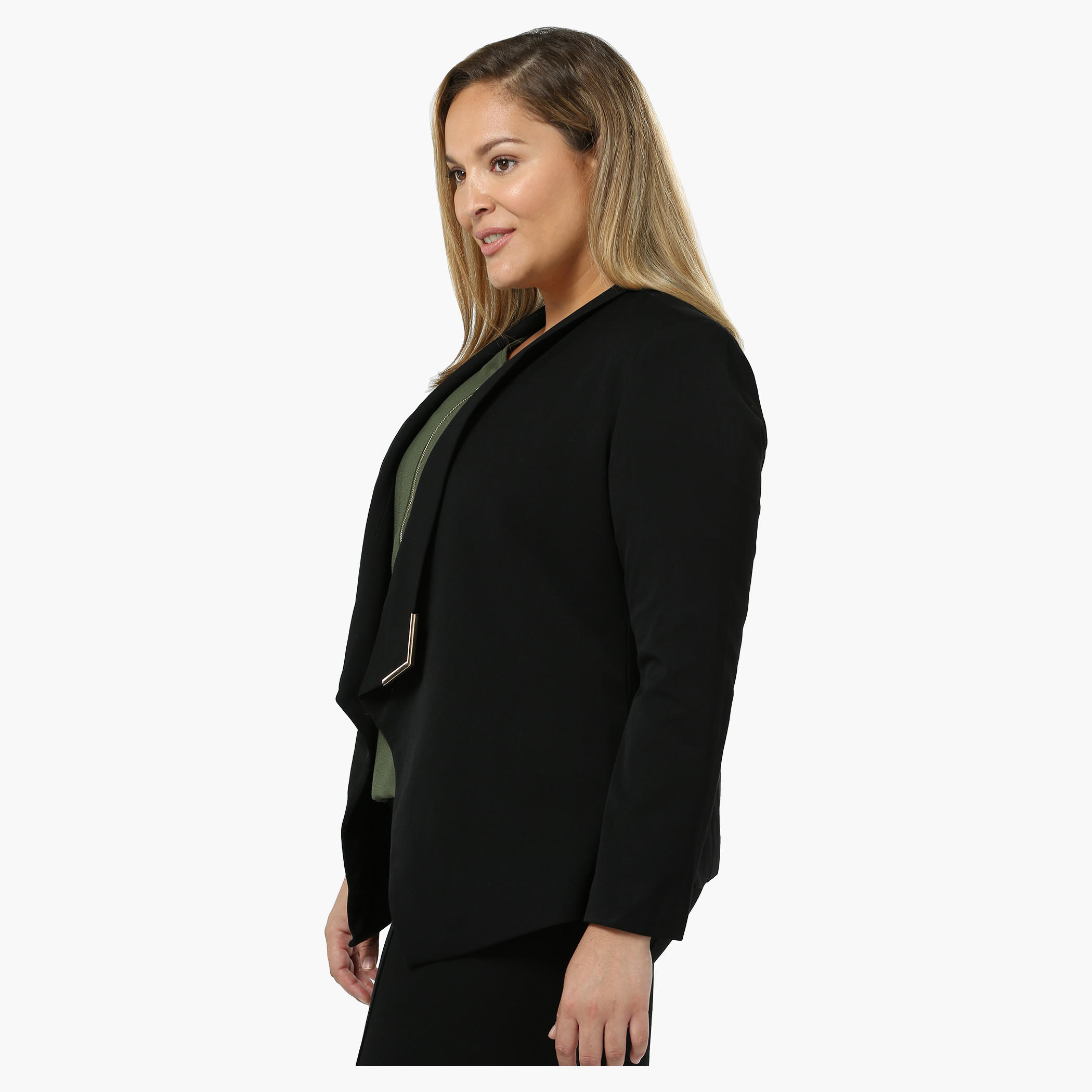 Plus Size Full-sleeved Structured Blazer-women-clothing-coatsandjackets-blazers-image-3