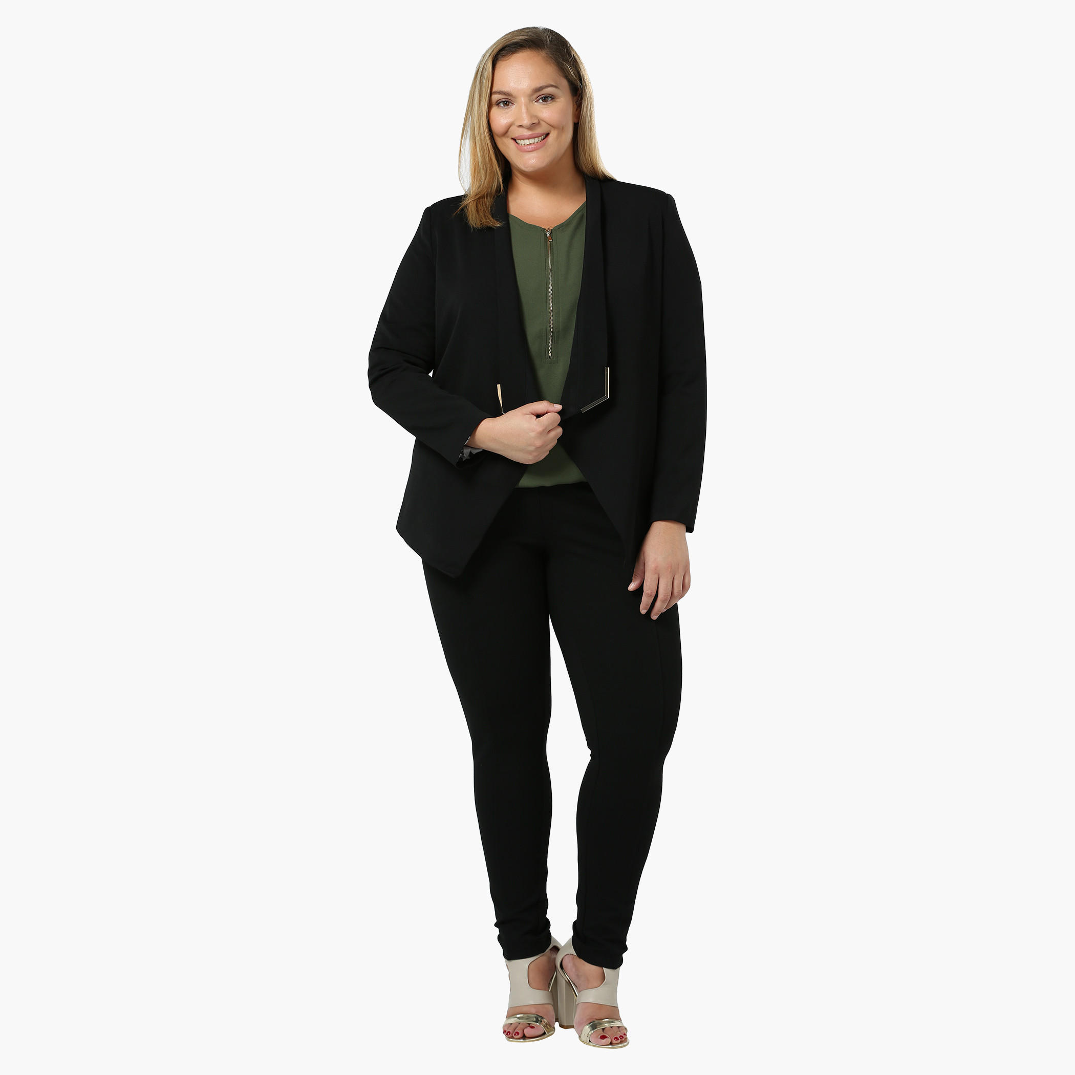 Plus Size Full-sleeved Structured Blazer-women-clothing-coatsandjackets-blazers-image-5