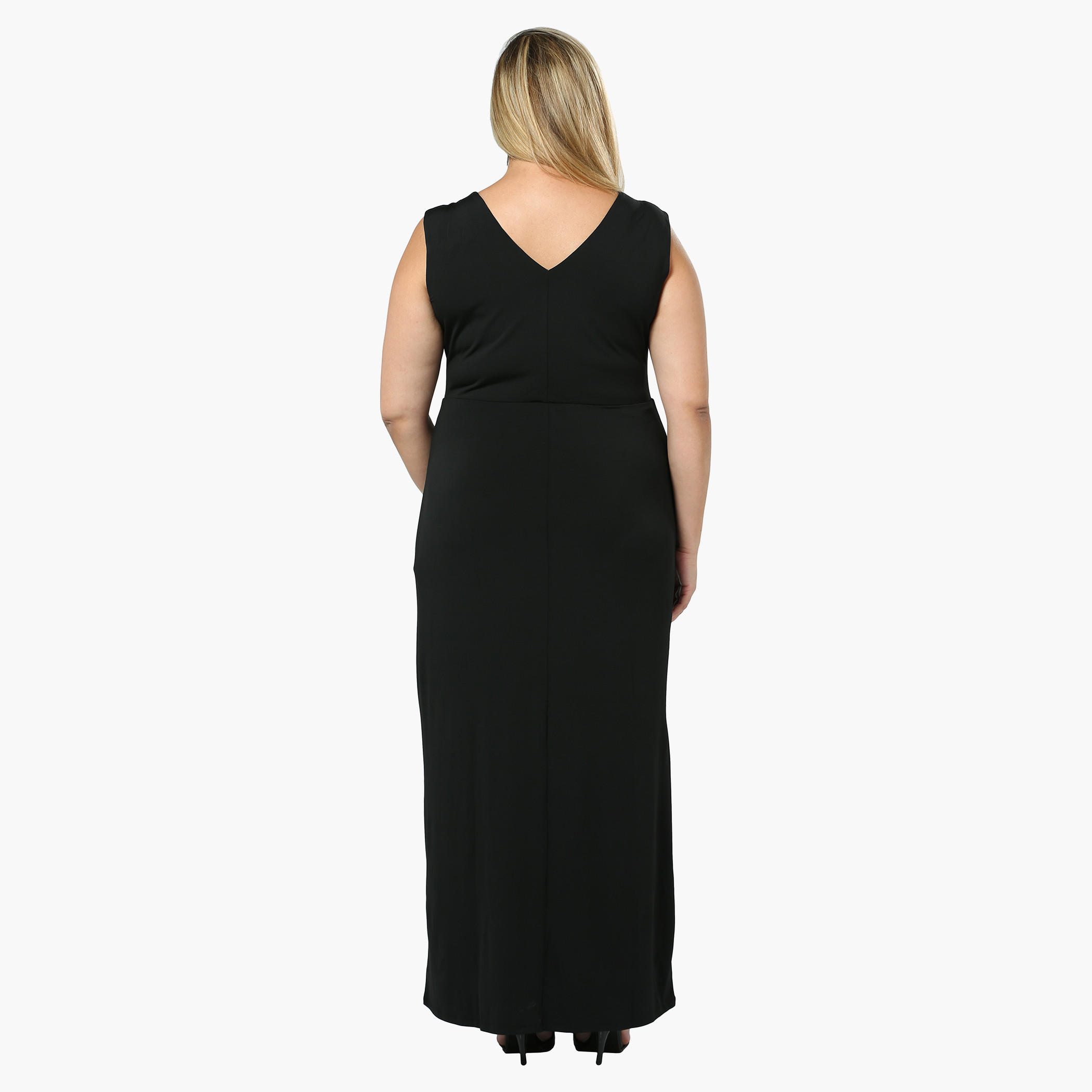 Plus Size Sleeveless Maxi with Embellished Neck-women-clothing-dresses-image-3