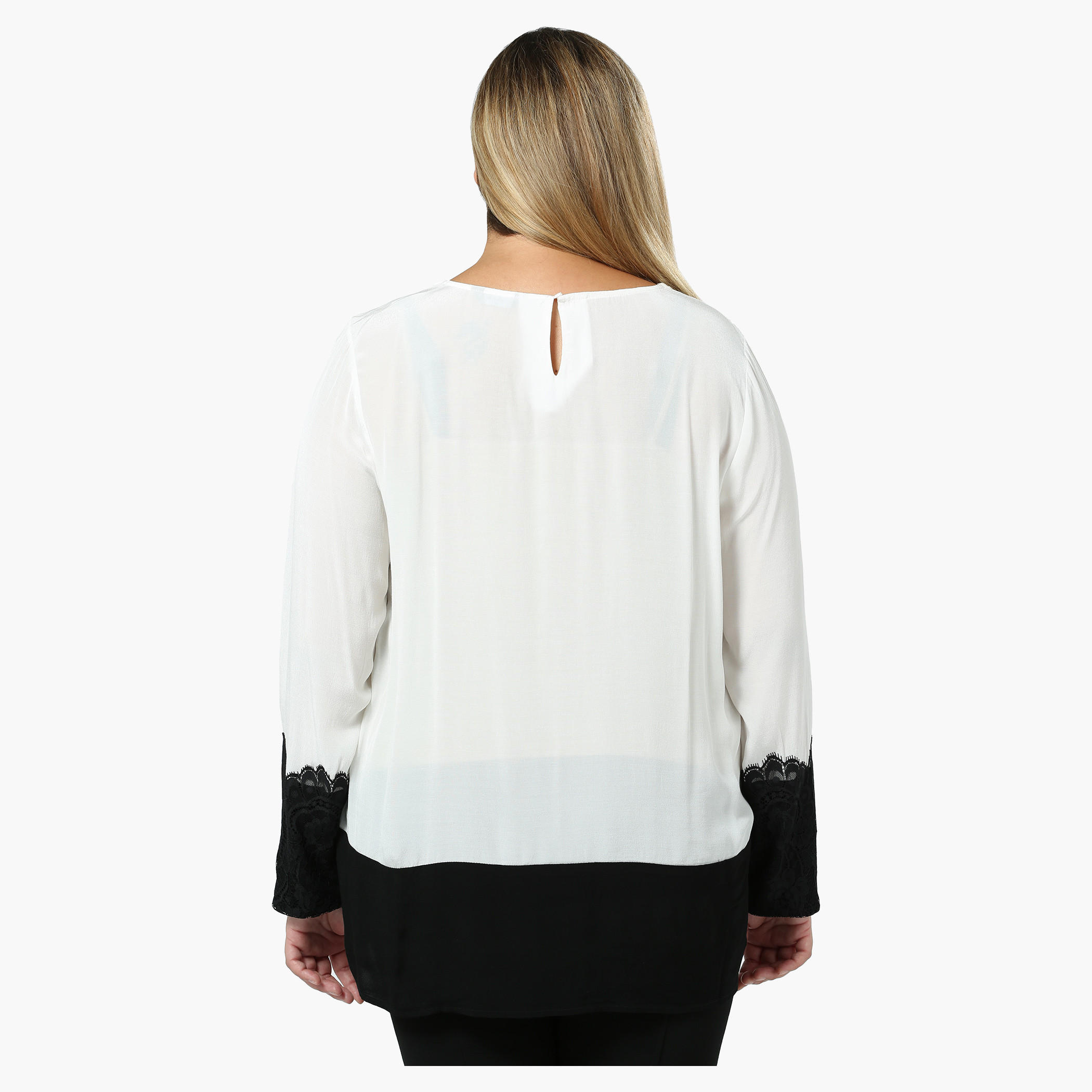 Plus Size Lace Panel Top-women-clothing-shirtsandblouses-blouses-image-4