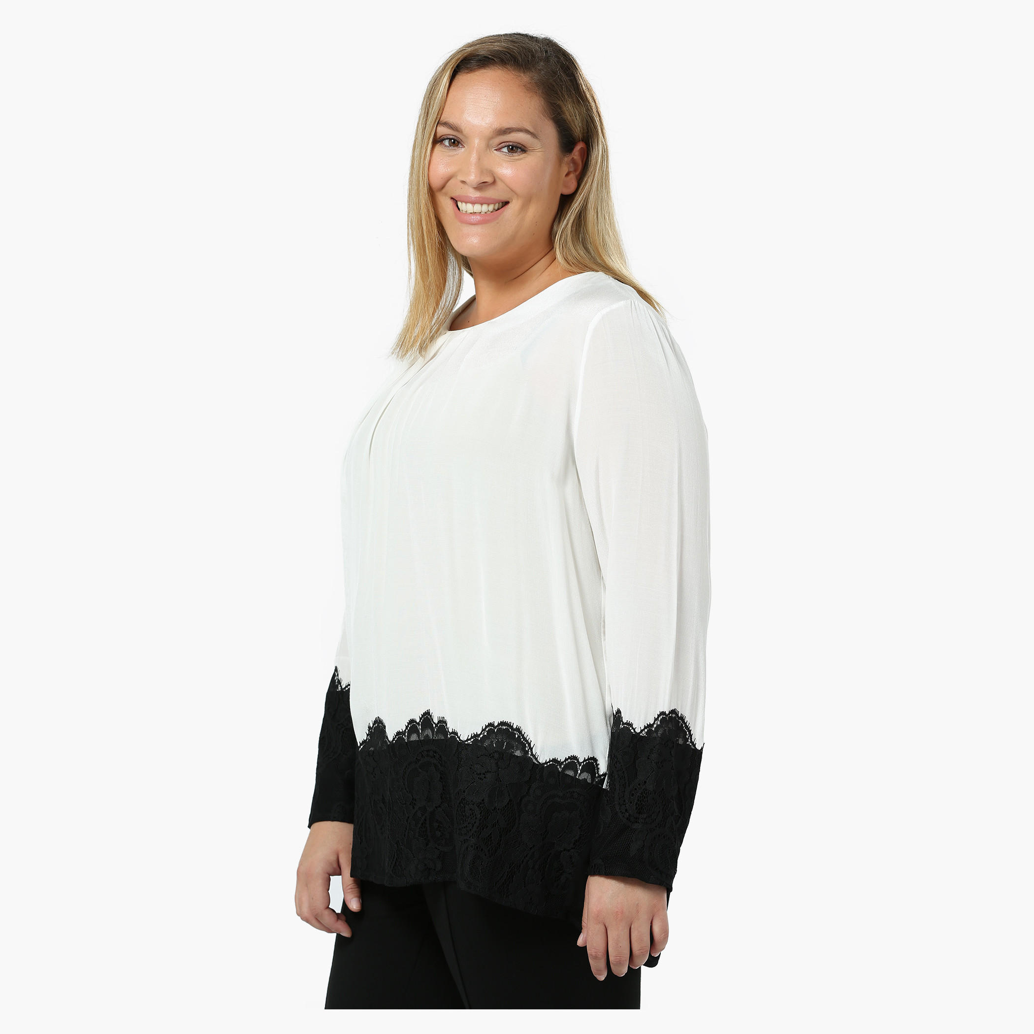Plus Size Lace Panel Top-women-clothing-shirtsandblouses-blouses-image-3