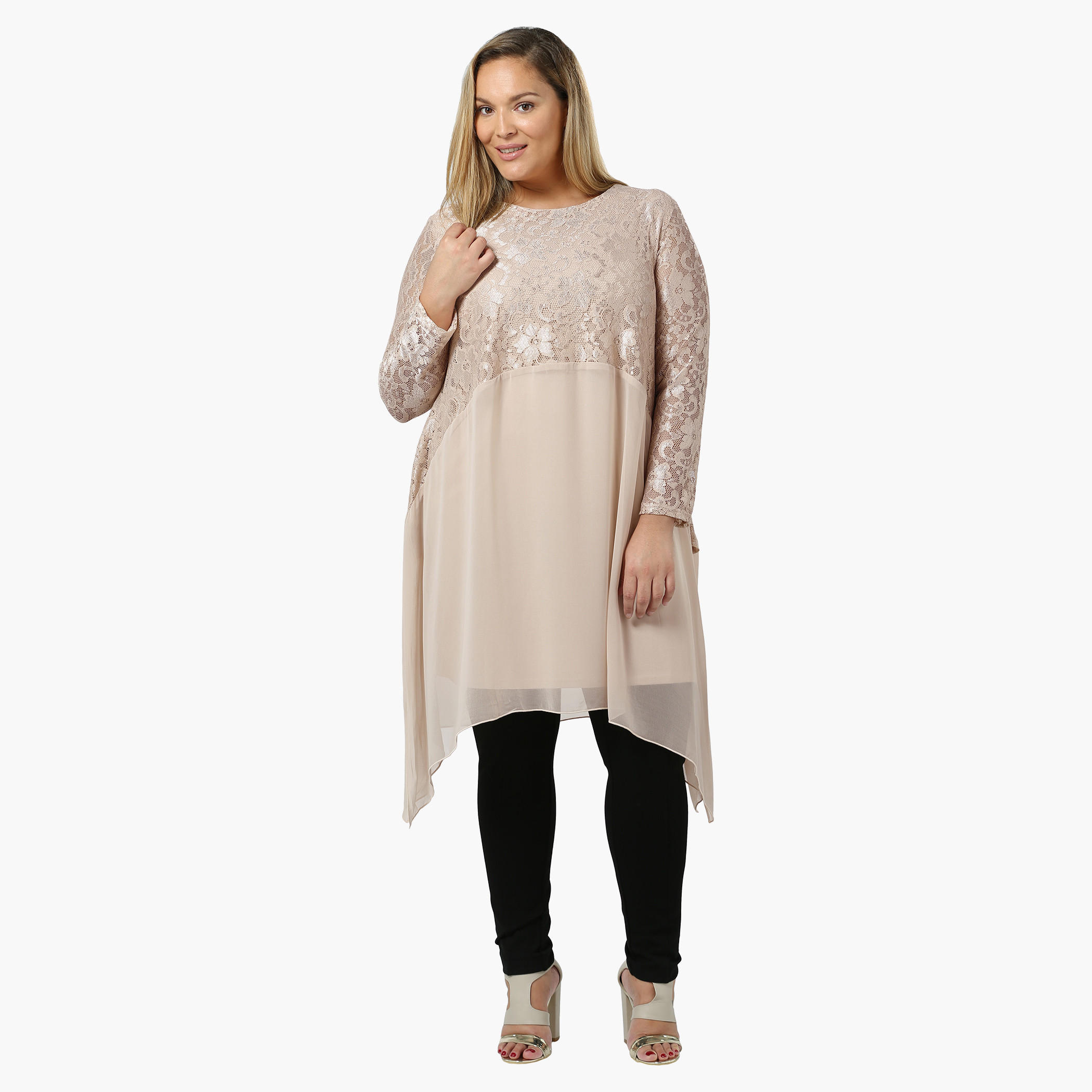 Plus Size Full-sleeved Lace Tunic-women-clothing-shirtsandblouses-blouses-image-5