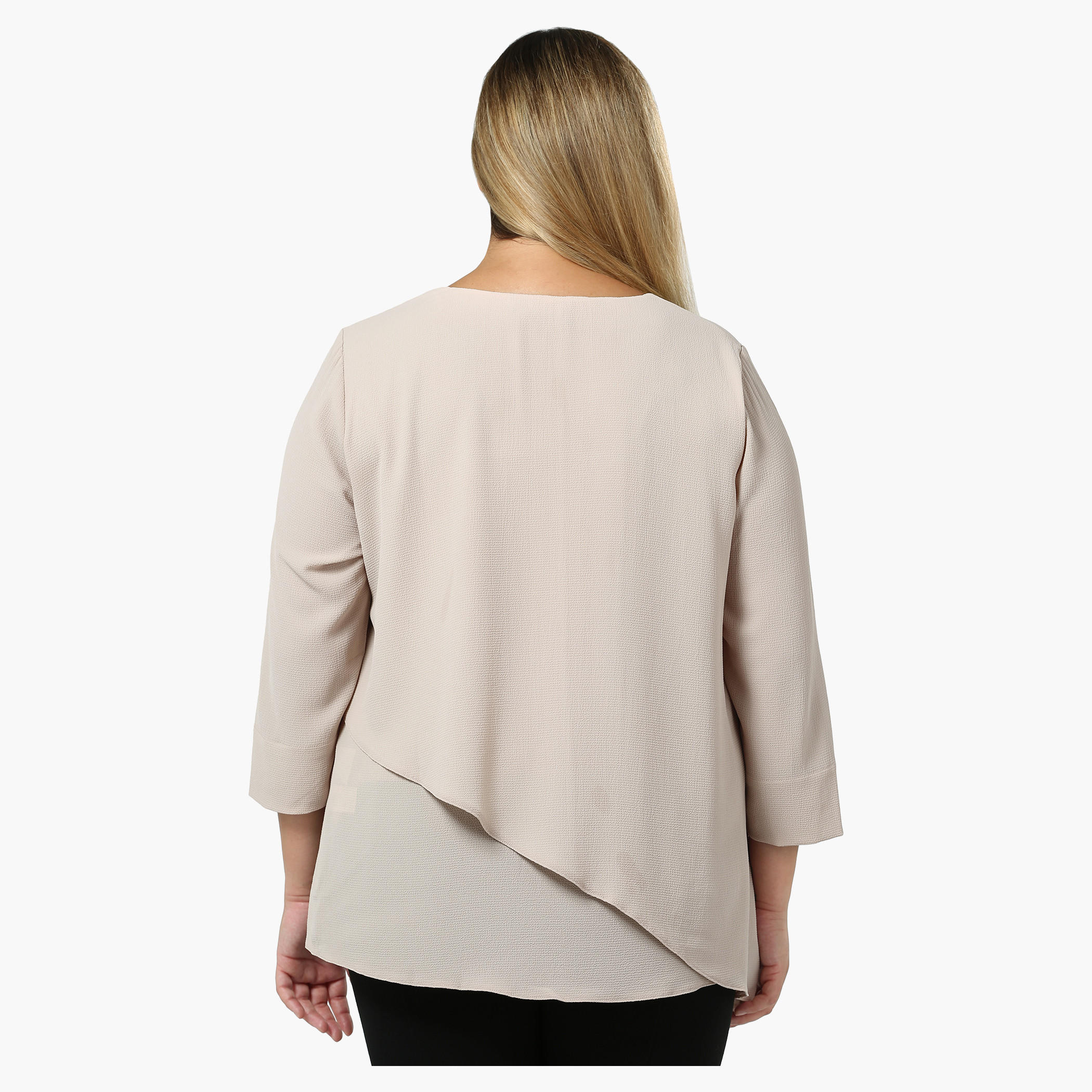 Plus Size Double-layered Top-women-clothing-shirtsandblouses-blouses-image-2
