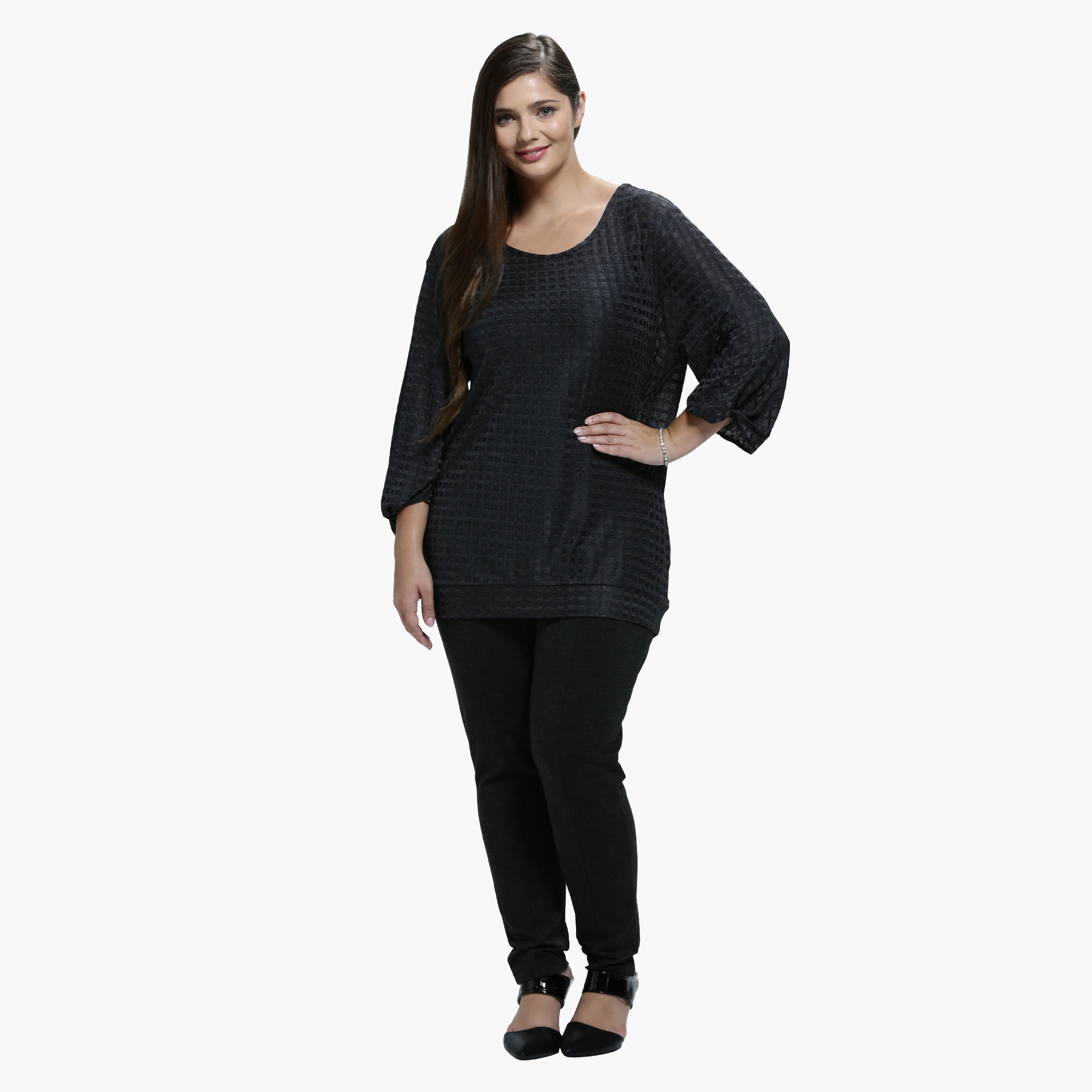 Plus Size Narrow Leg Pants-women-clothing-bottoms-trousers-image-1