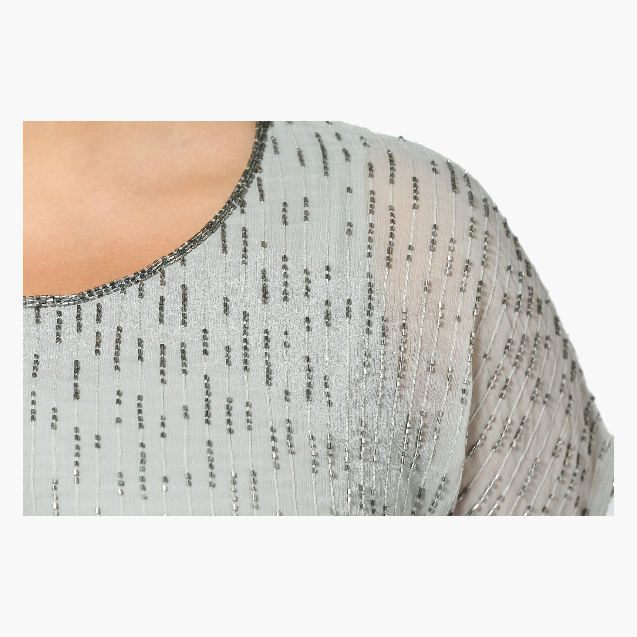 Plus Size Short-sleeved Bugle Beaded Top-women-clothing-shirtsandblouses-blouses-image-2