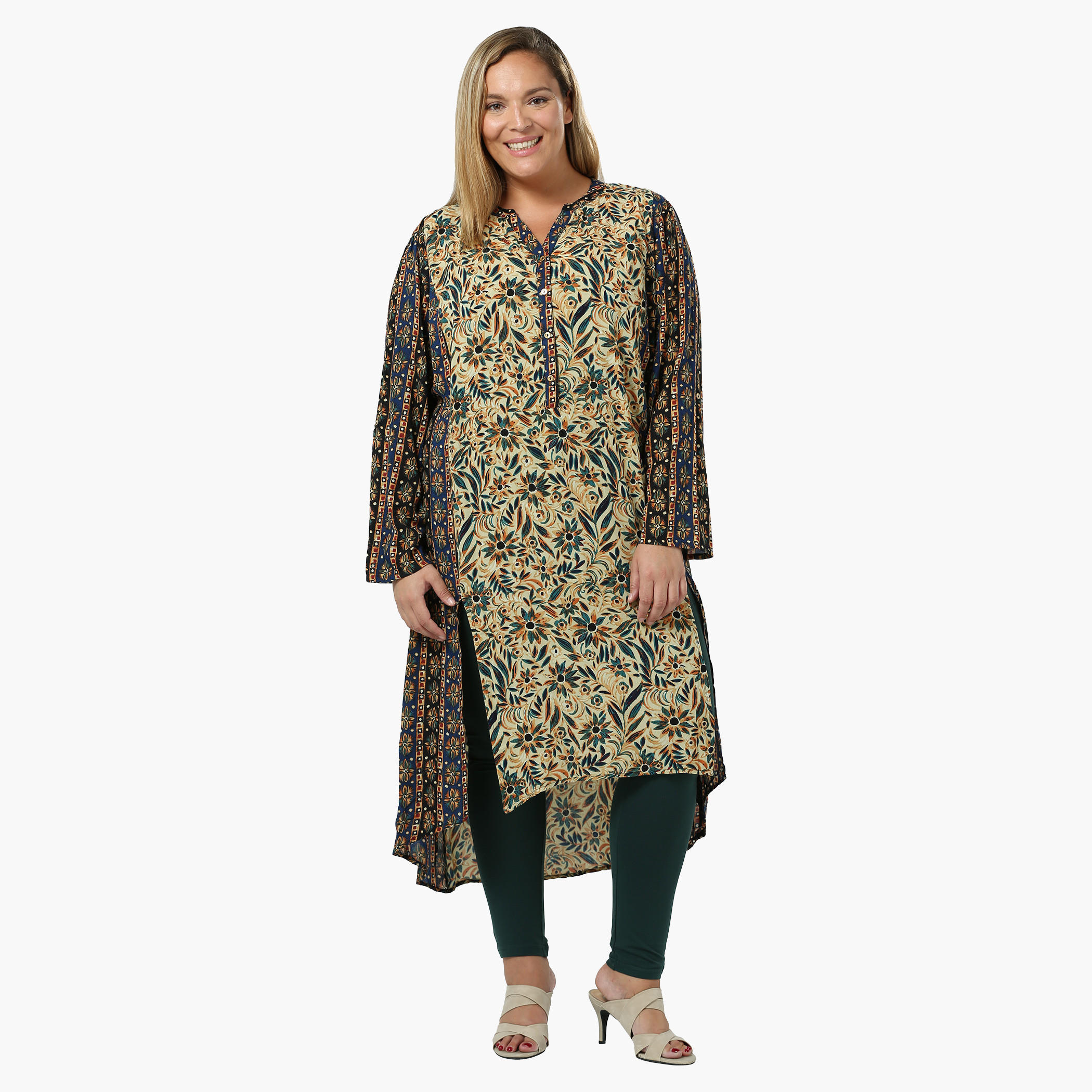 Plus Size Double Printed Tunic-women-clothing-shirtsandblouses-blouses-image-1