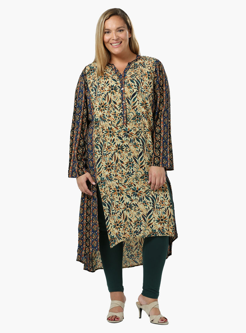 Plus Size Double Printed Tunic-women-clothing-shirtsandblouses-blouses-image-1