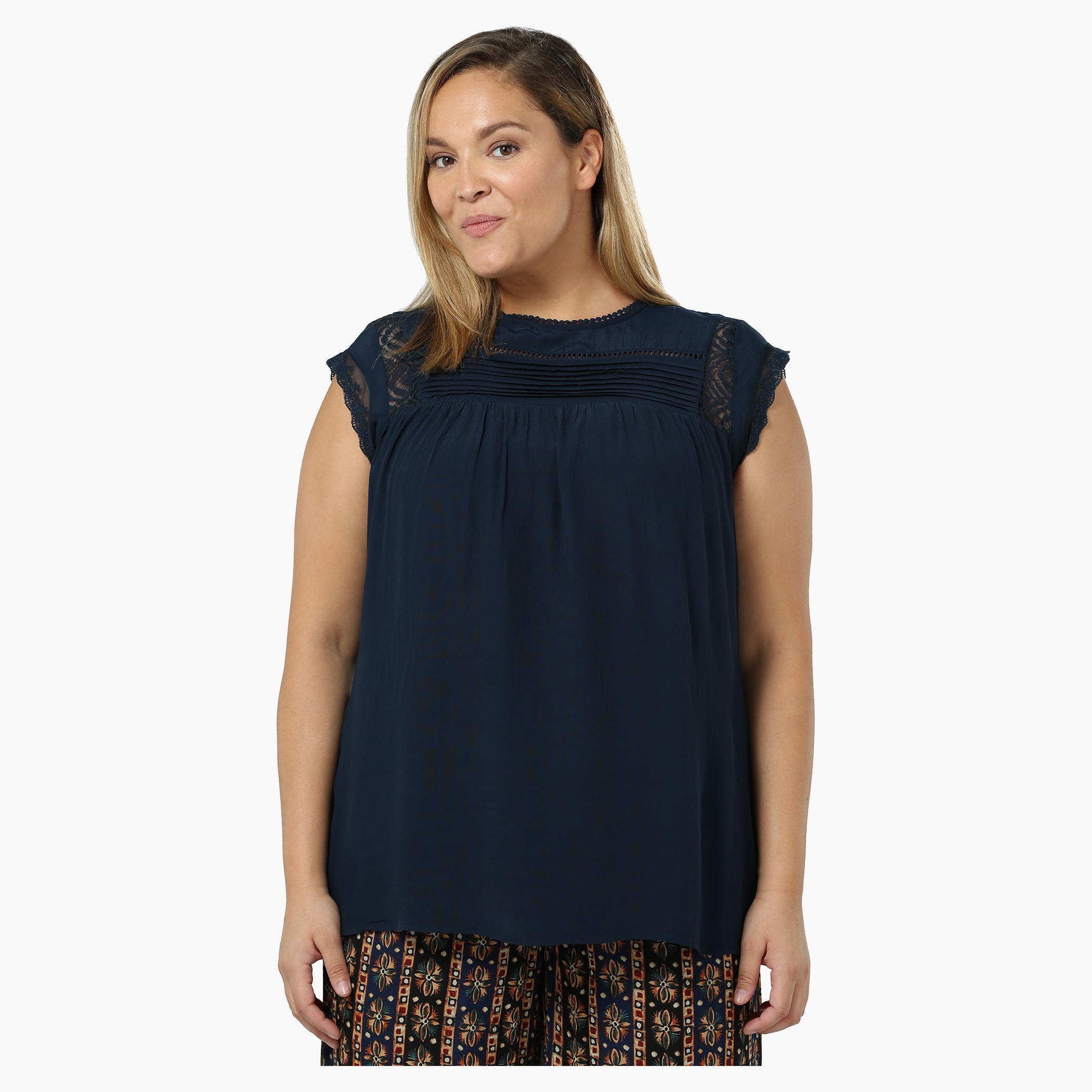 Plus Size Rayon Blouse with Lace Inserts-women-clothing-shirtsandblouses-blouses-image-5