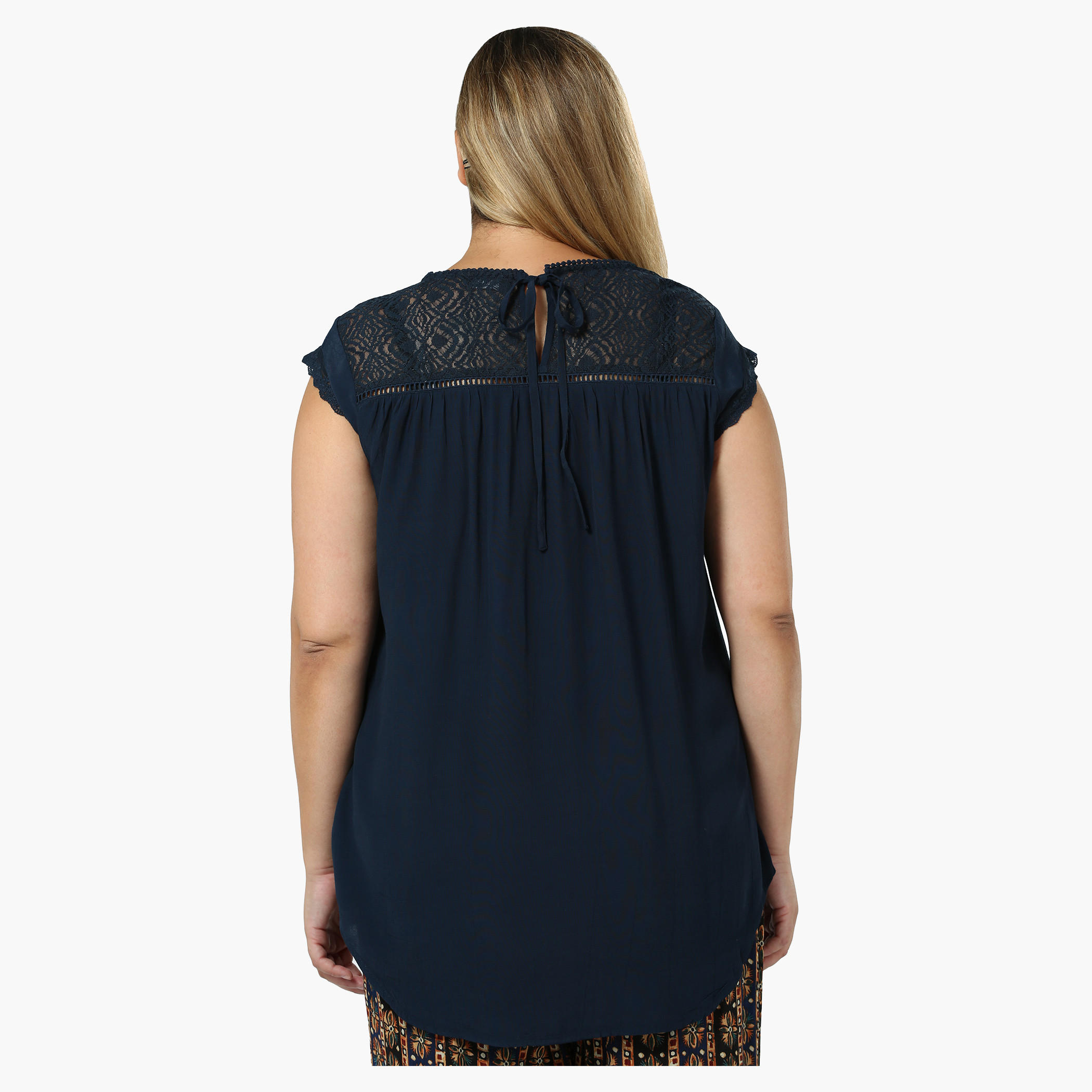 Plus Size Rayon Blouse with Lace Inserts-women-clothing-shirtsandblouses-blouses-image-4