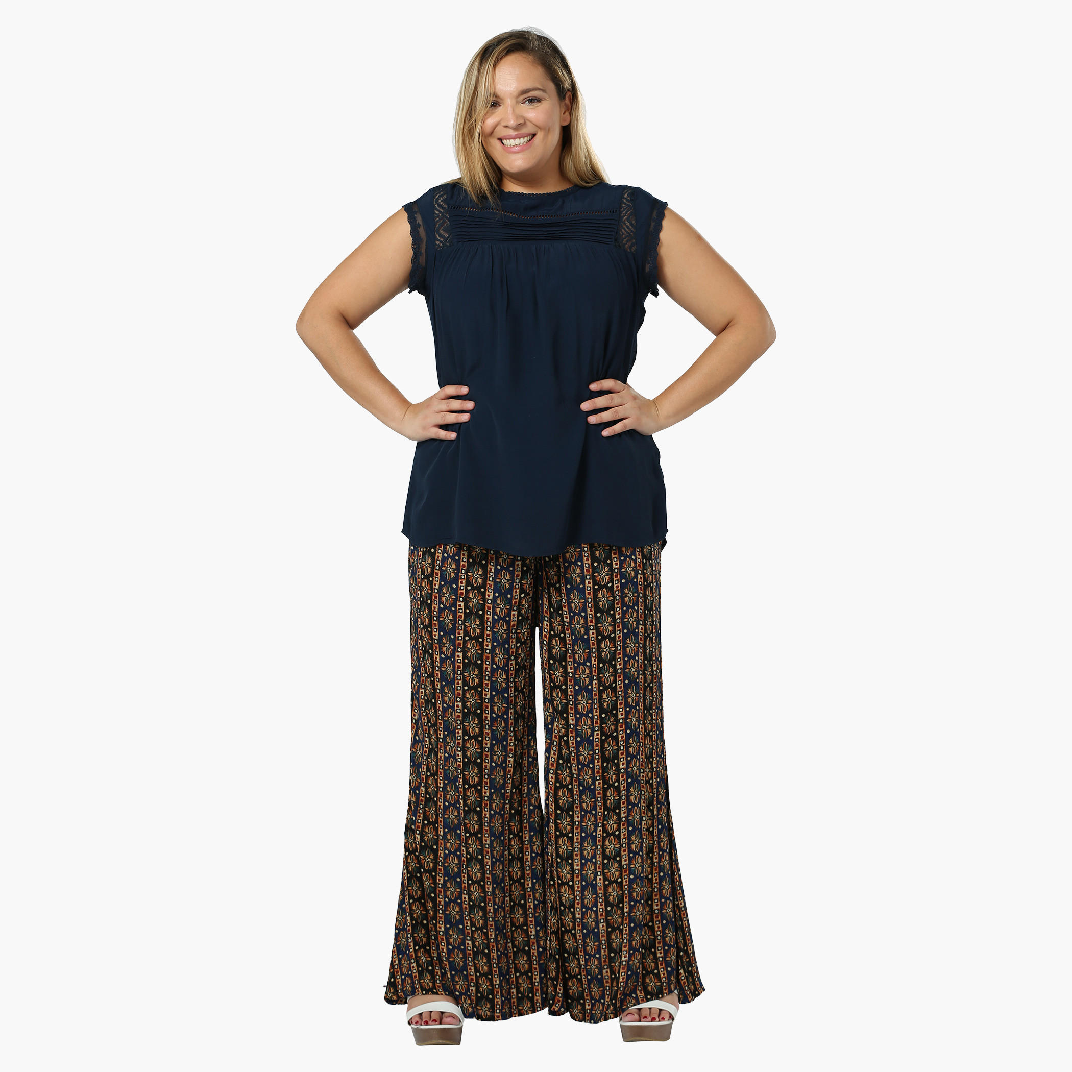 Plus Size Wide Leg Printed Palazo-women-clothing-bottoms-trousers-image-5