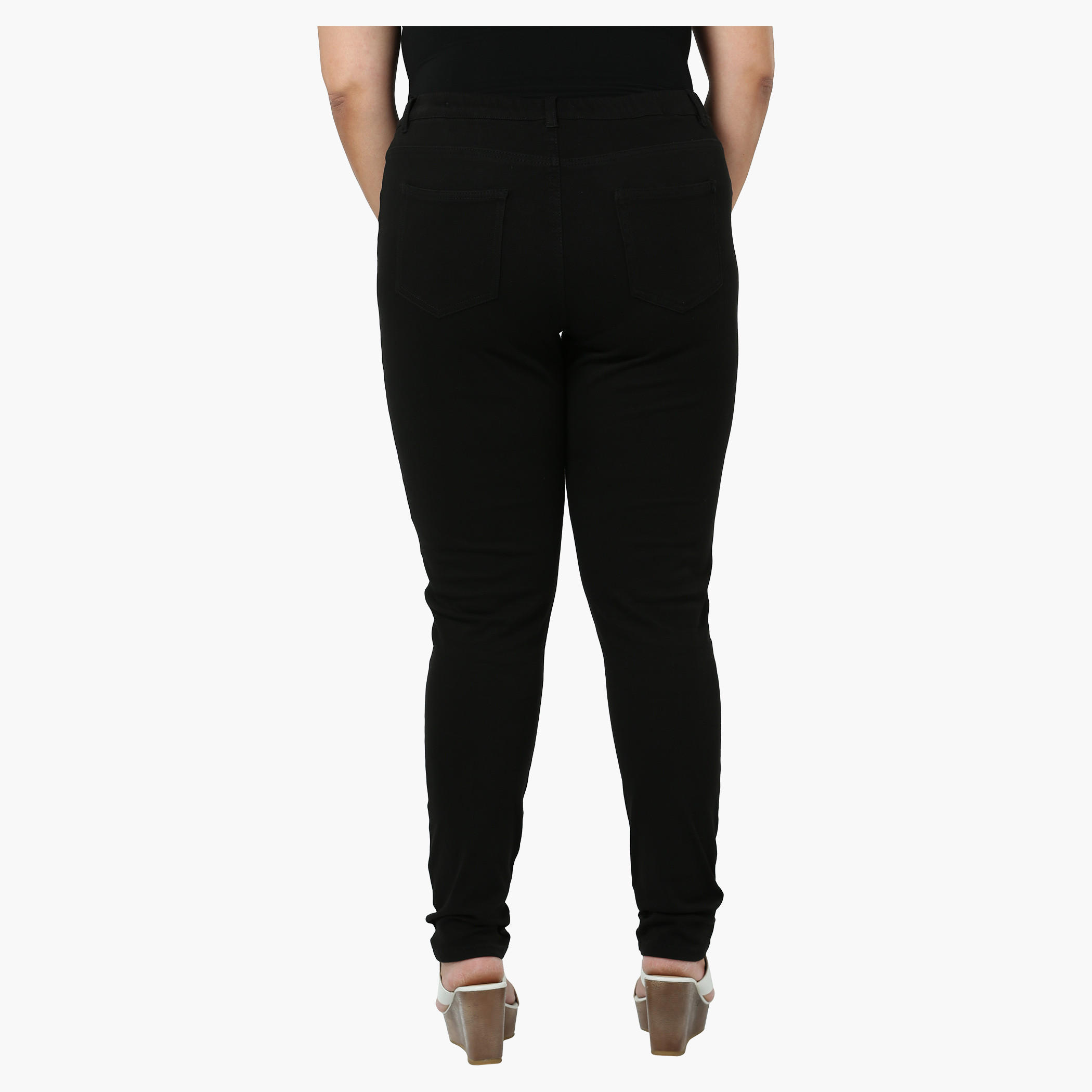 Plus Size Solid Pants-women-clothing-bottoms-trousers-image-4