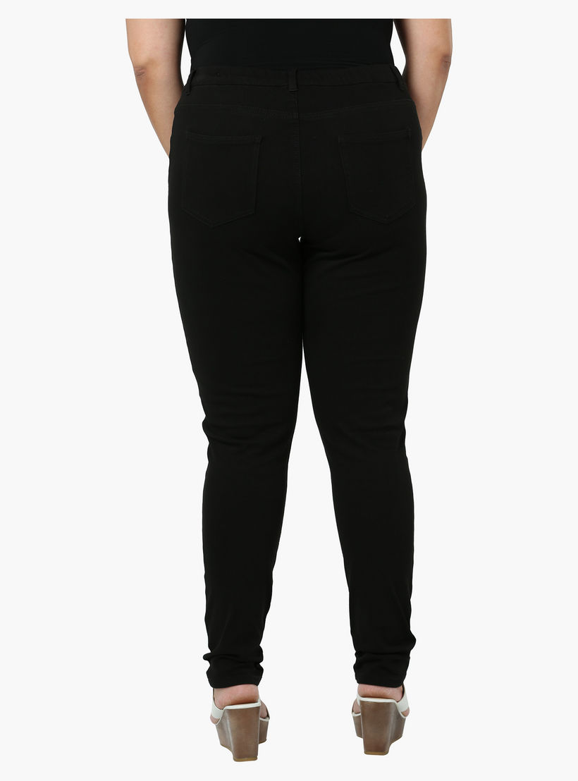 Plus Size Solid Pants-women-clothing-bottoms-trousers-image-4