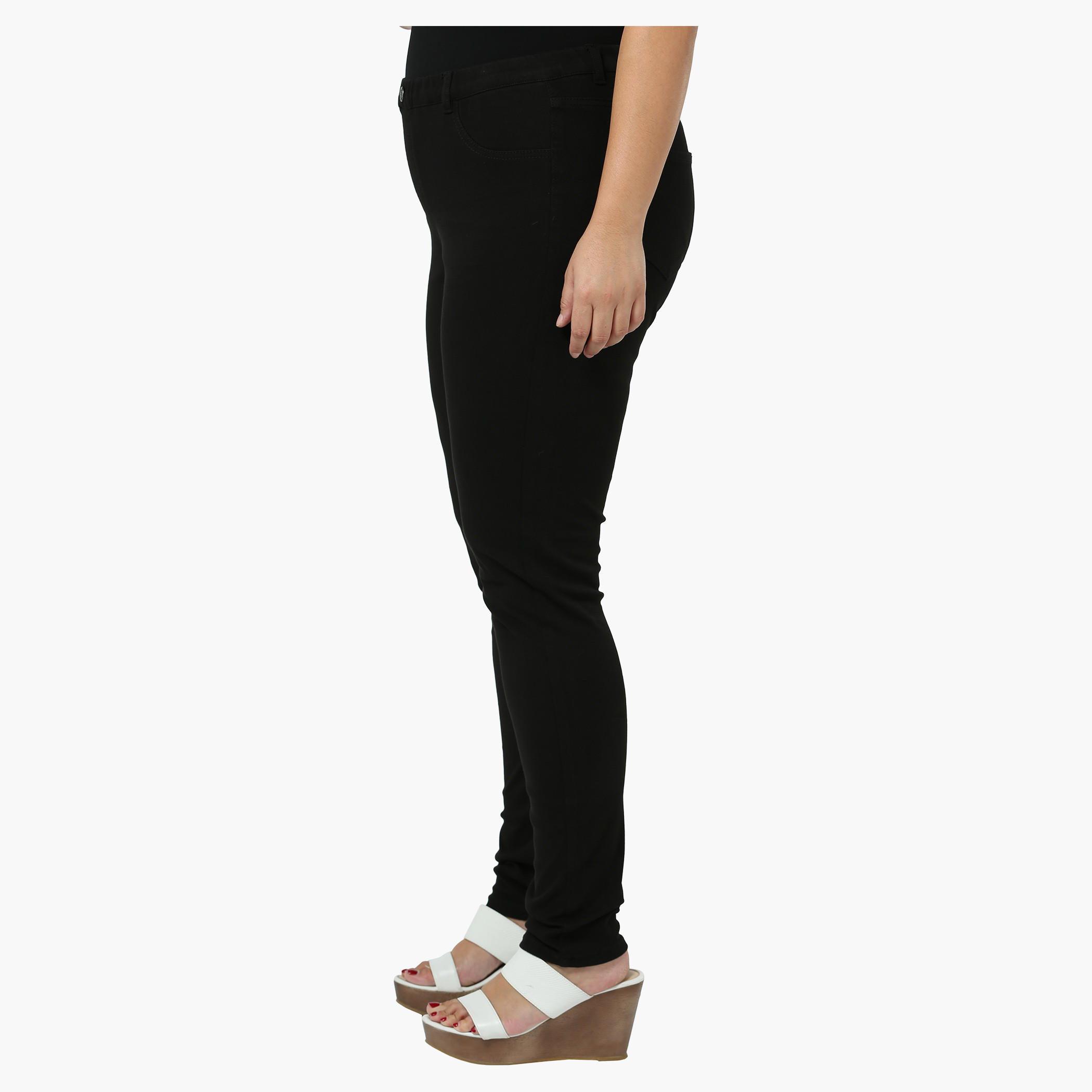 Plus Size Solid Pants-women-clothing-bottoms-trousers-image-3
