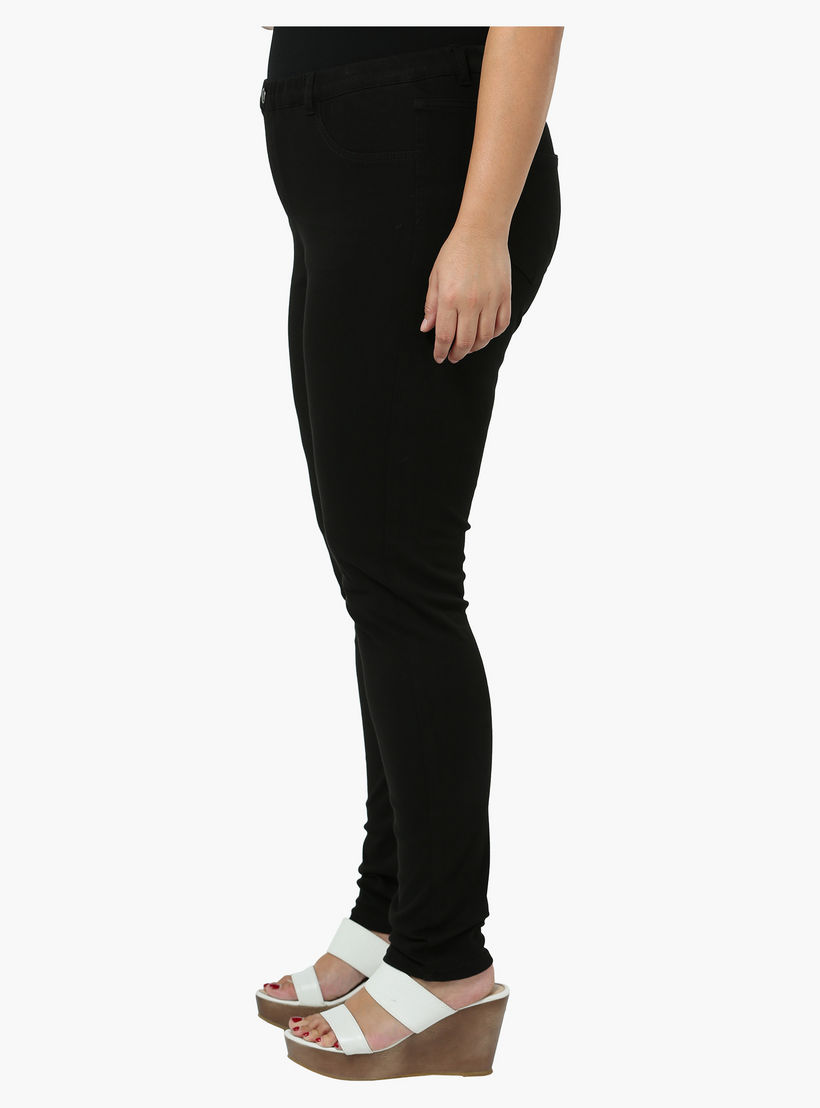 Plus Size Solid Pants-women-clothing-bottoms-trousers-image-3