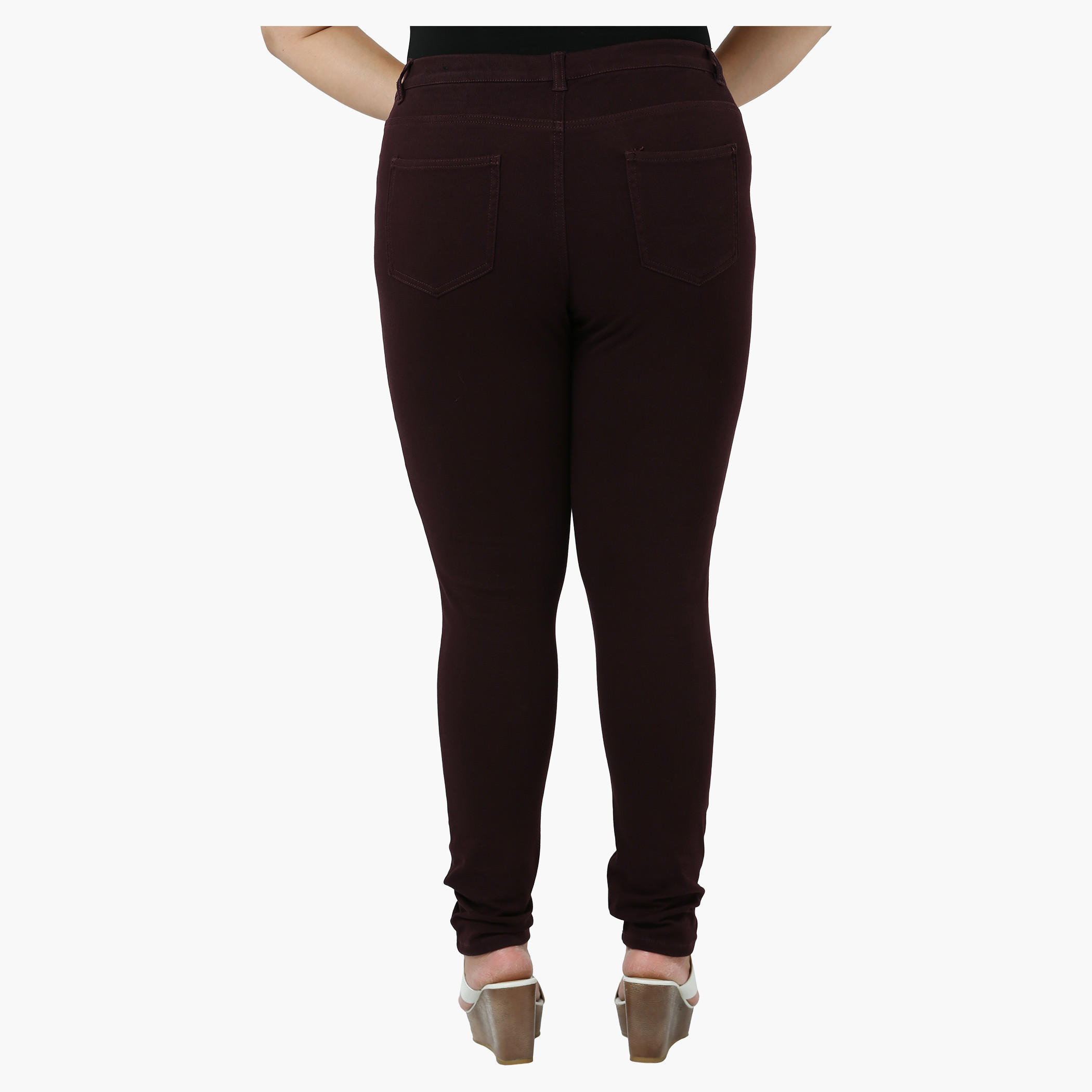 Plus Size Solid Pants-women-clothing-bottoms-trousers-image-7