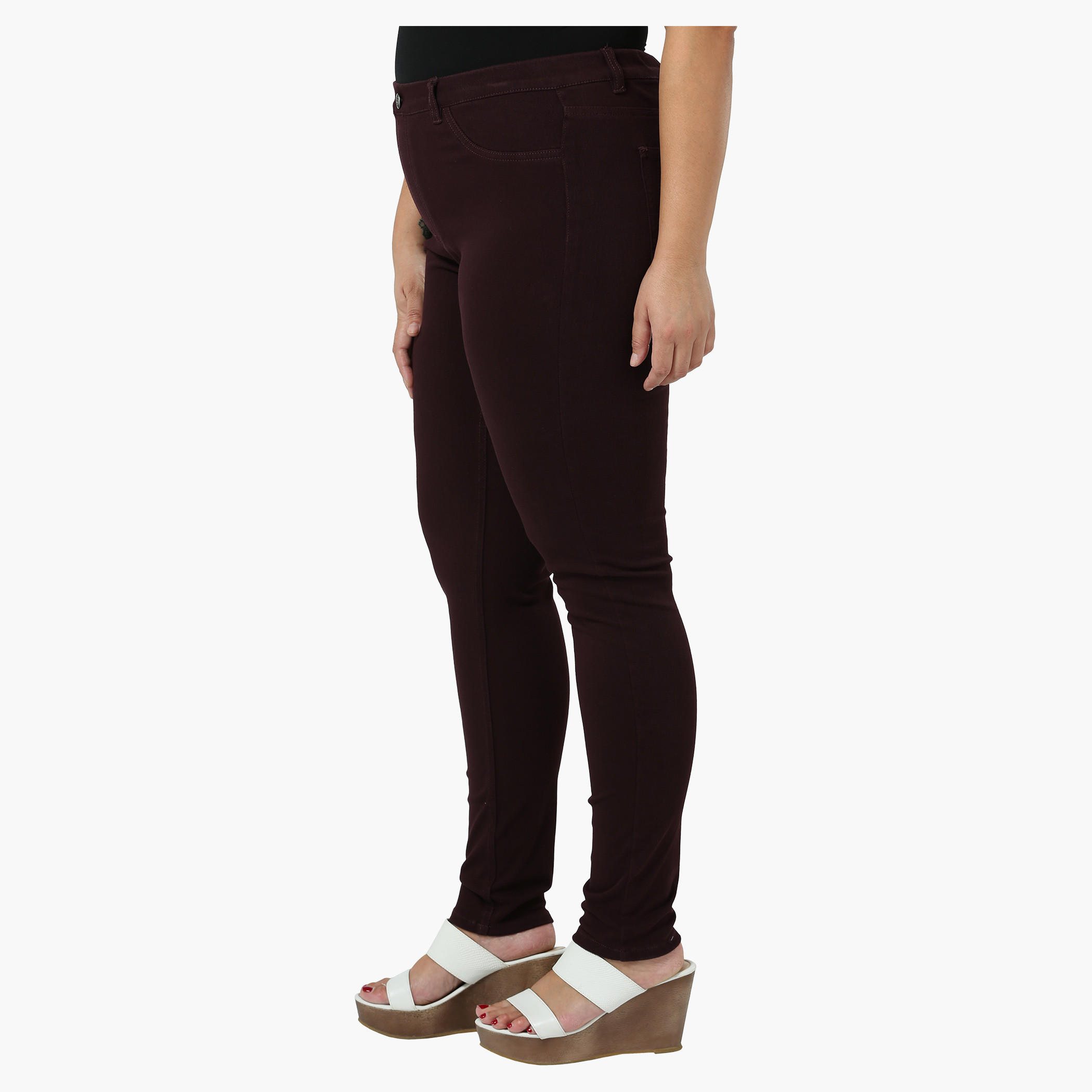 Plus Size Solid Pants-women-clothing-bottoms-trousers-image-8