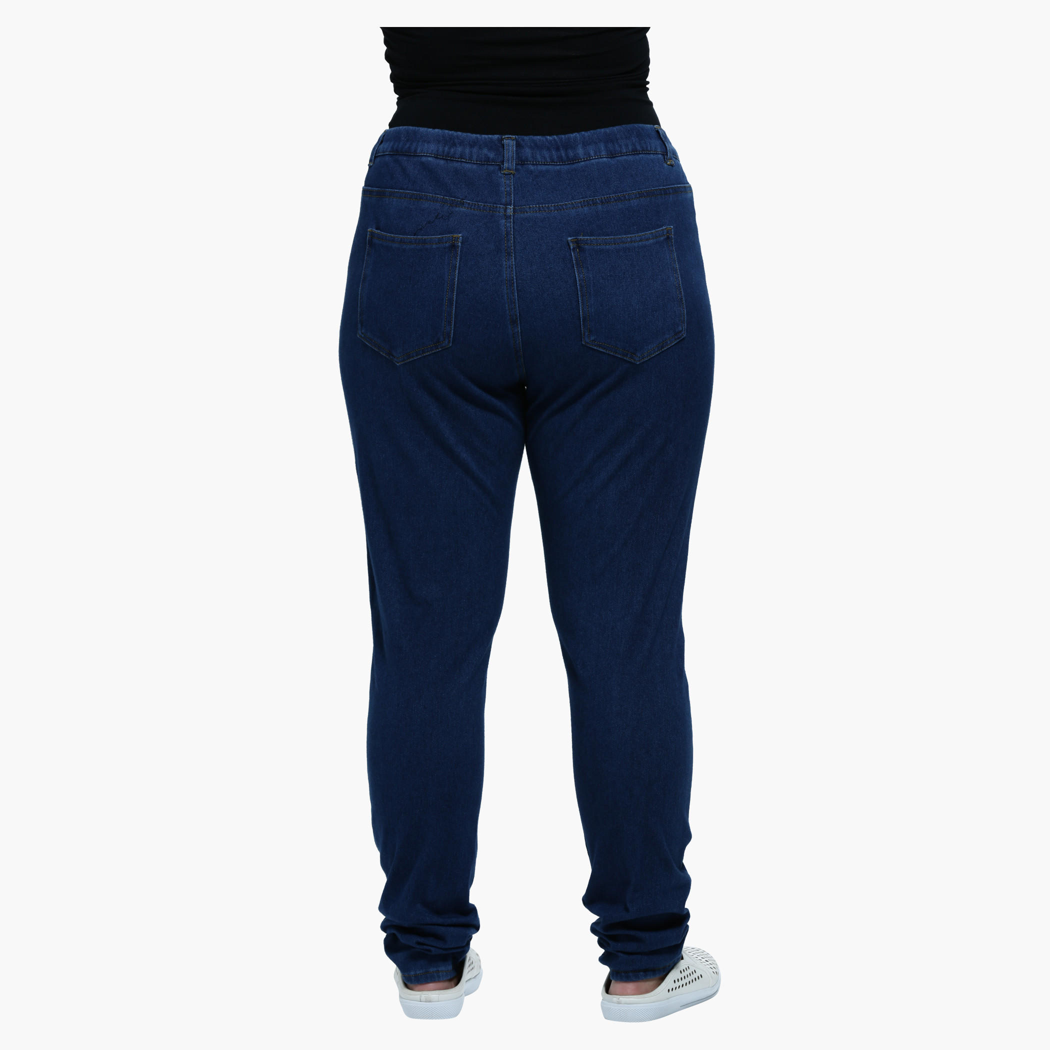 Plus Size Jeans with Narrow Leg and Elastic Waist-women-clothing-bottoms-jeans-image-7