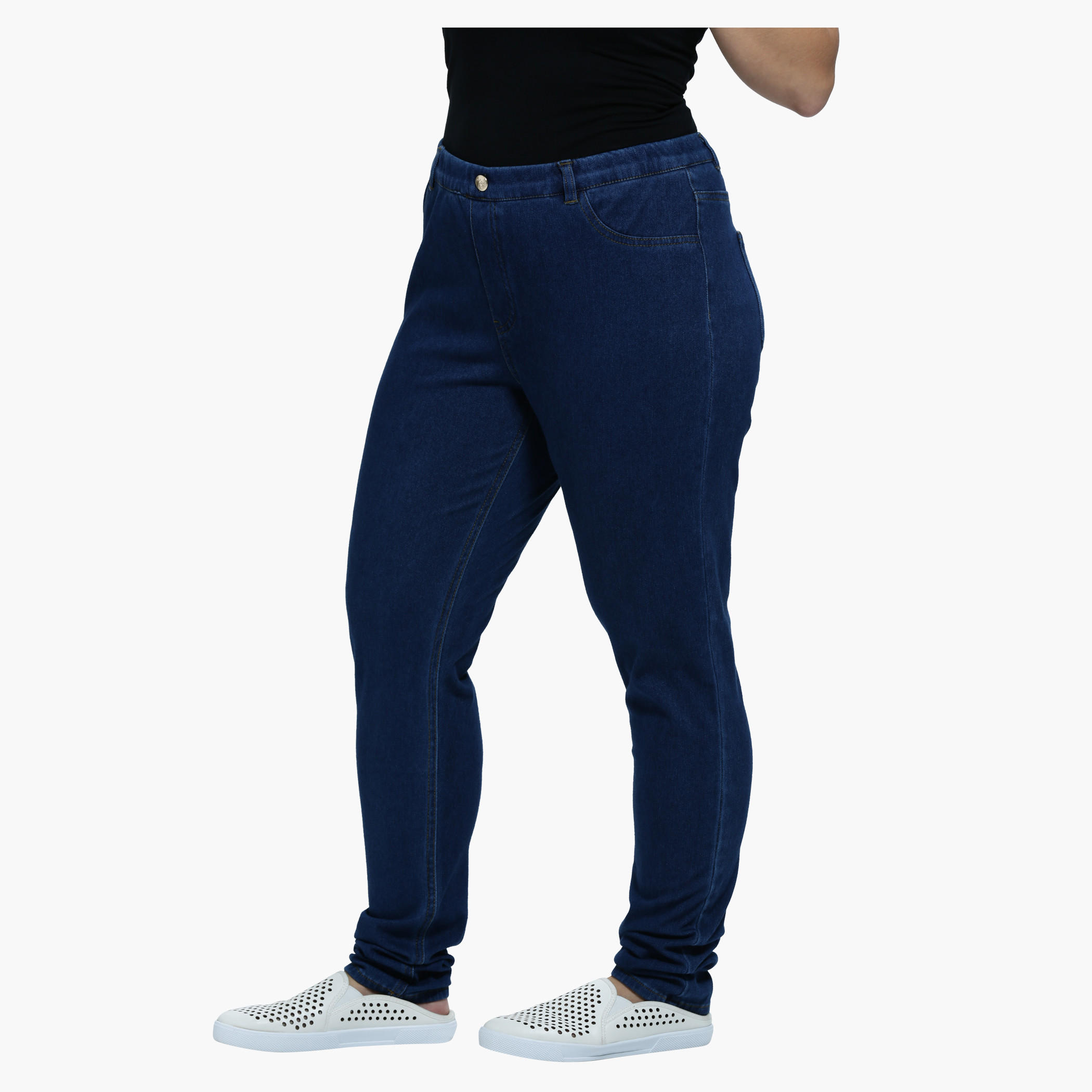 Plus Size Jeans with Narrow Leg and Elastic Waist-women-clothing-bottoms-jeans-image-8
