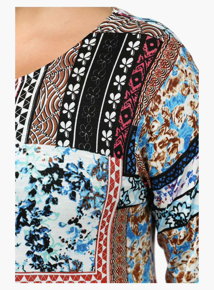 Plus Size Printed Longline Tunic-women-clothing-shirtsandblouses-blouses-image-4