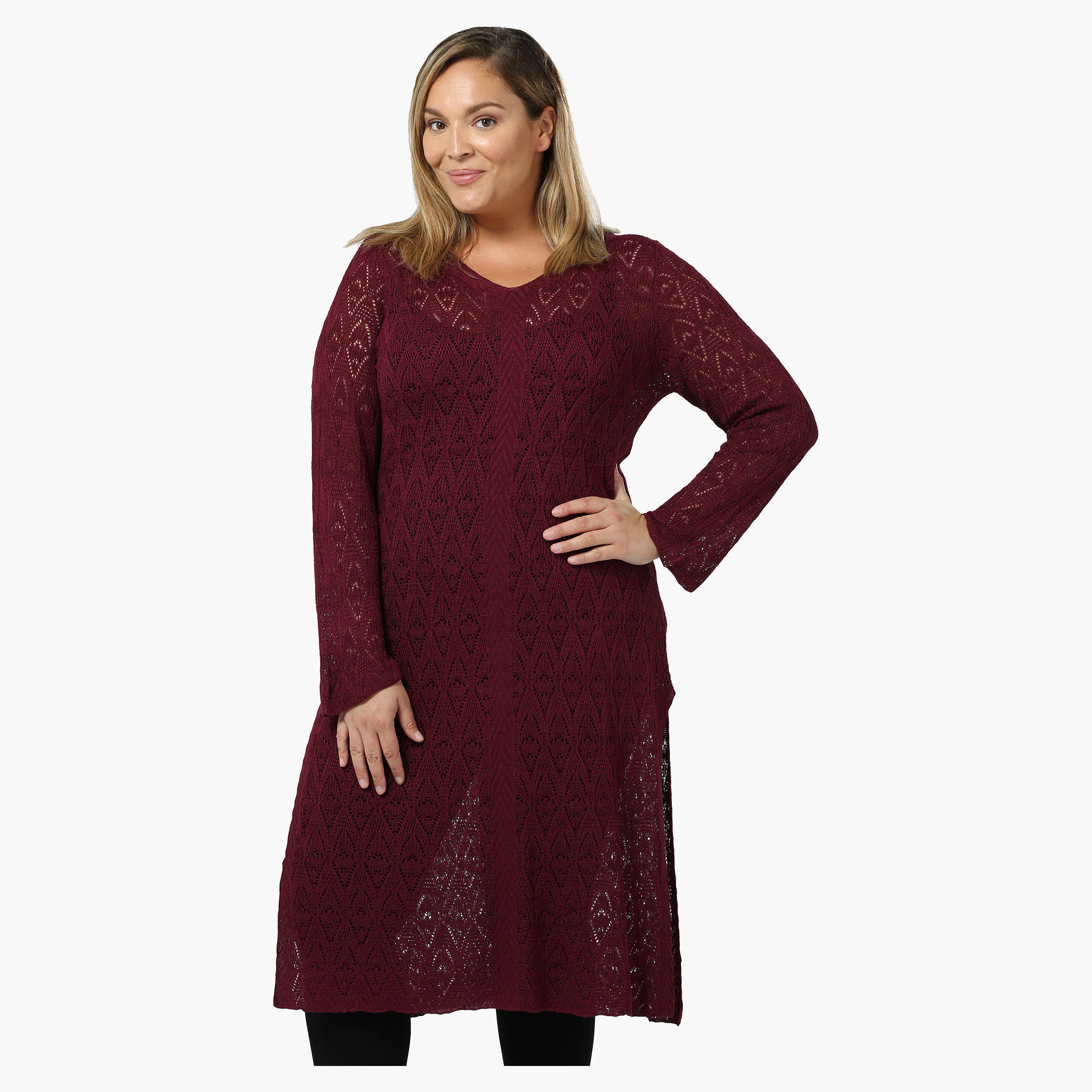 Plus Size Full-sleeved Lace Tunic-women-clothing-shirtsandblouses-blouses-image-5