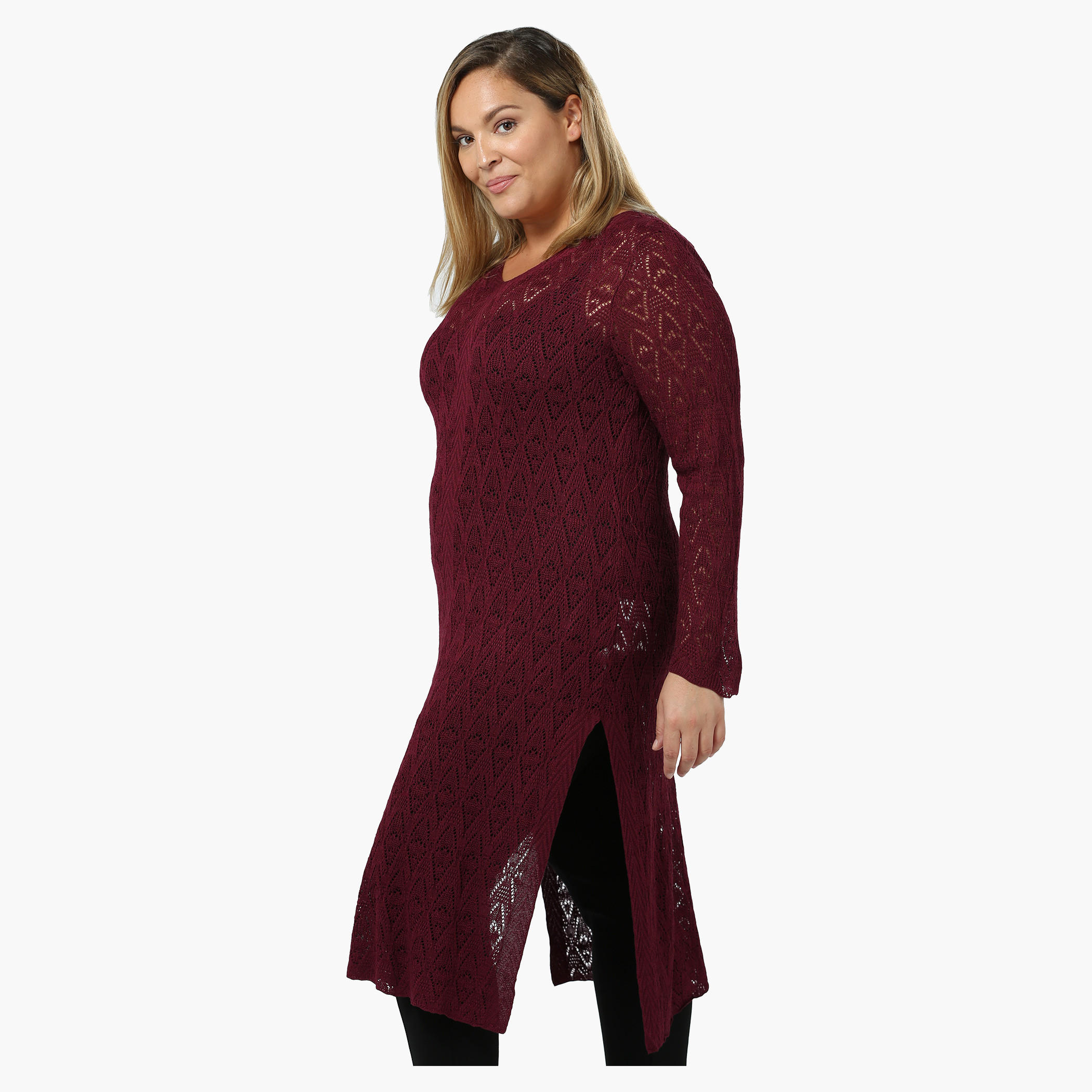 Plus Size Full-sleeved Lace Tunic-women-clothing-shirtsandblouses-blouses-image-3