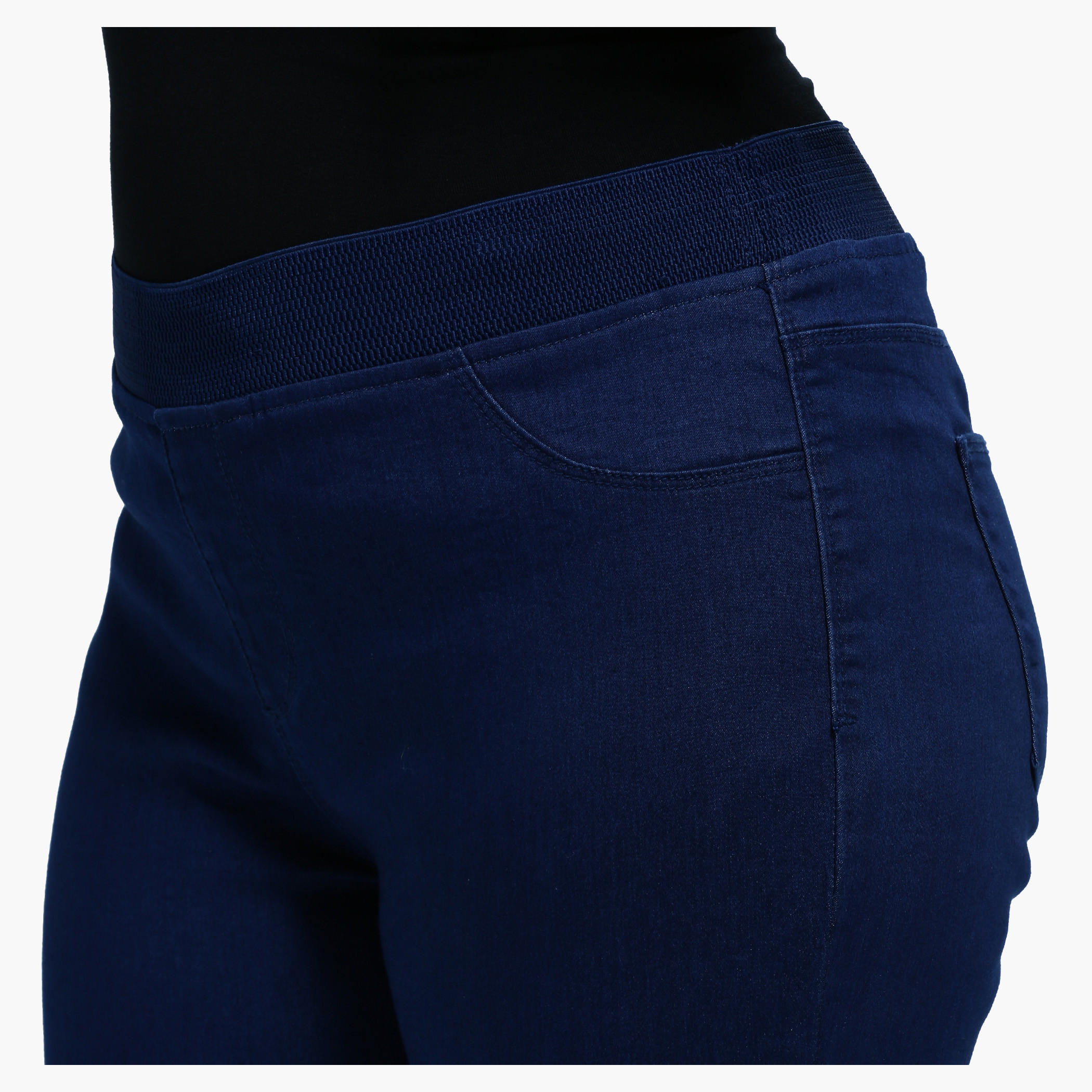 Plus Size Narrow Leg Jeggings with Garter Waistband-women-clothing-bottoms-leggings-image-4