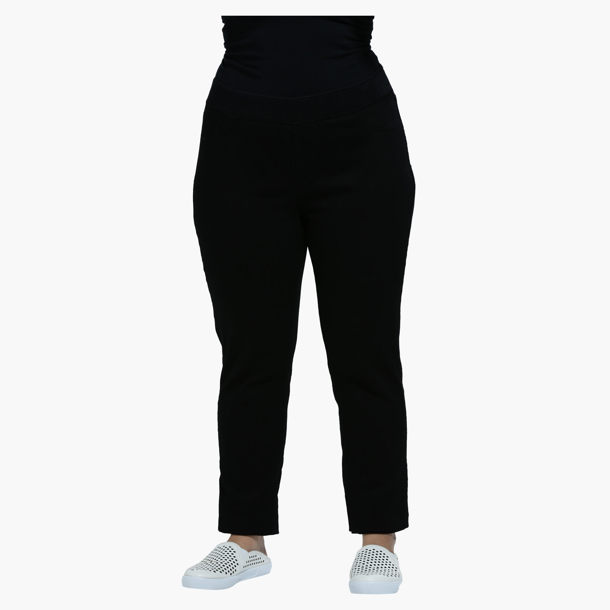 Plus Size Narrow Leg Jeggings with Garter Waistband-women-clothing-bottoms-leggings-image-6