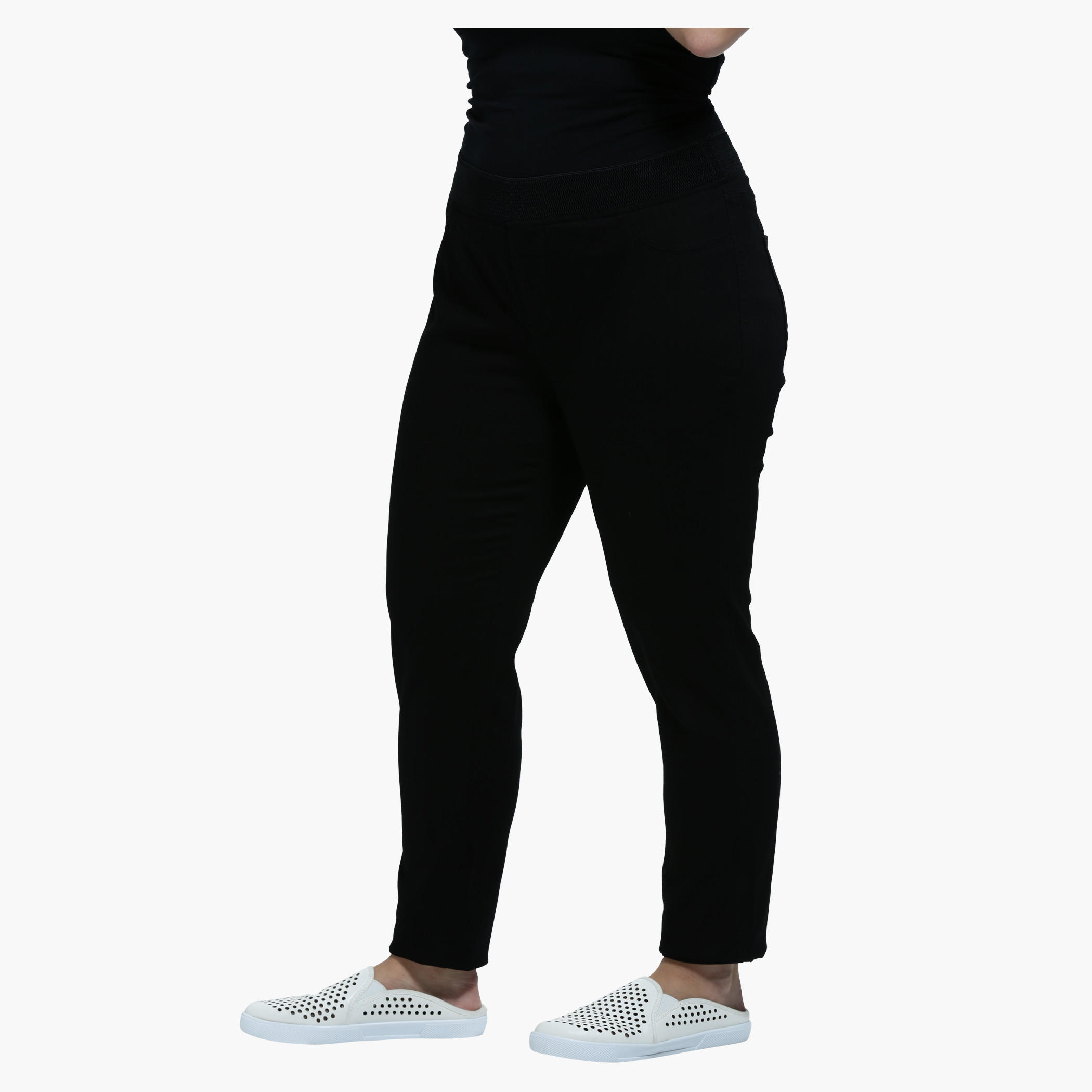Plus Size Narrow Leg Jeggings with Garter Waistband-women-clothing-bottoms-leggings-image-8
