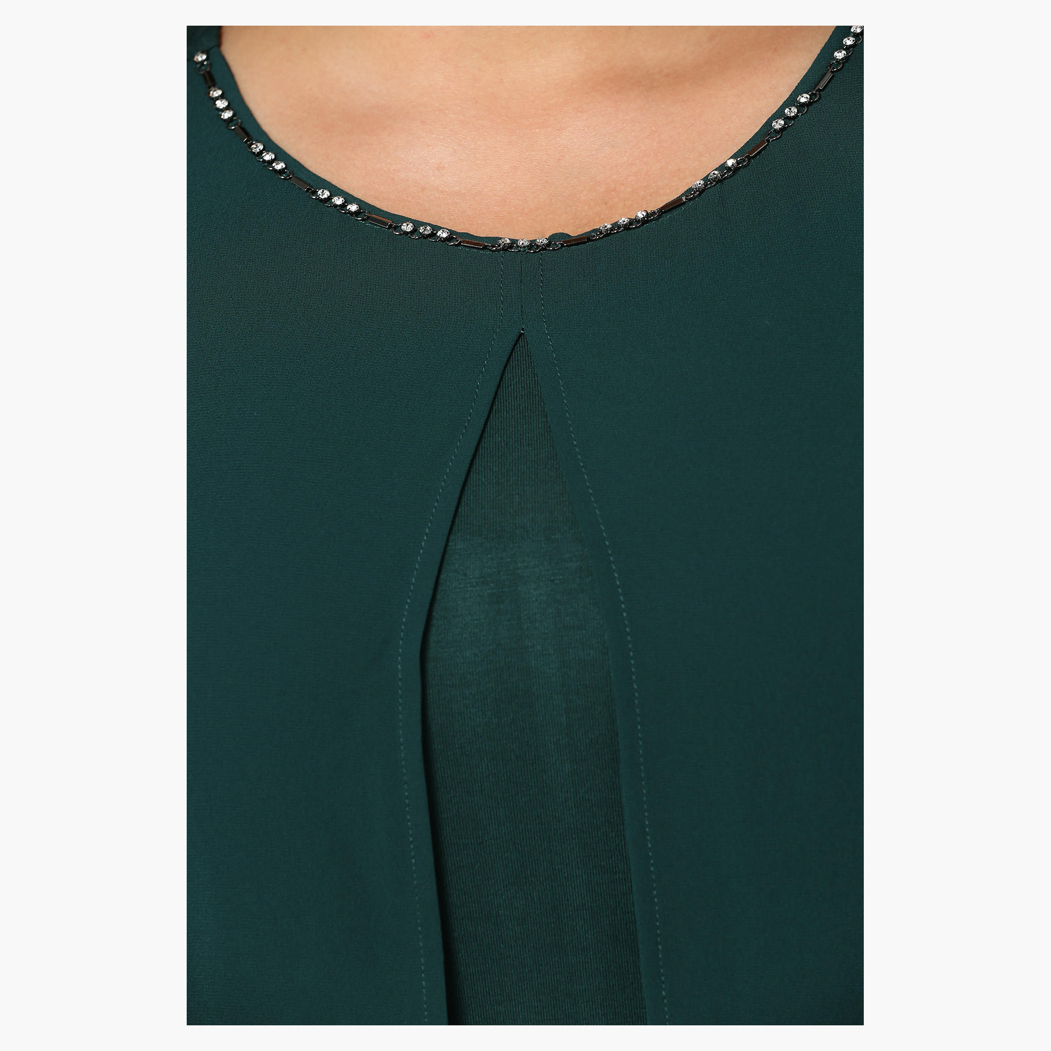 Plus Size Overlap Top with Embellished Neck-women-clothing-shirtsandblouses-blouses-image-4