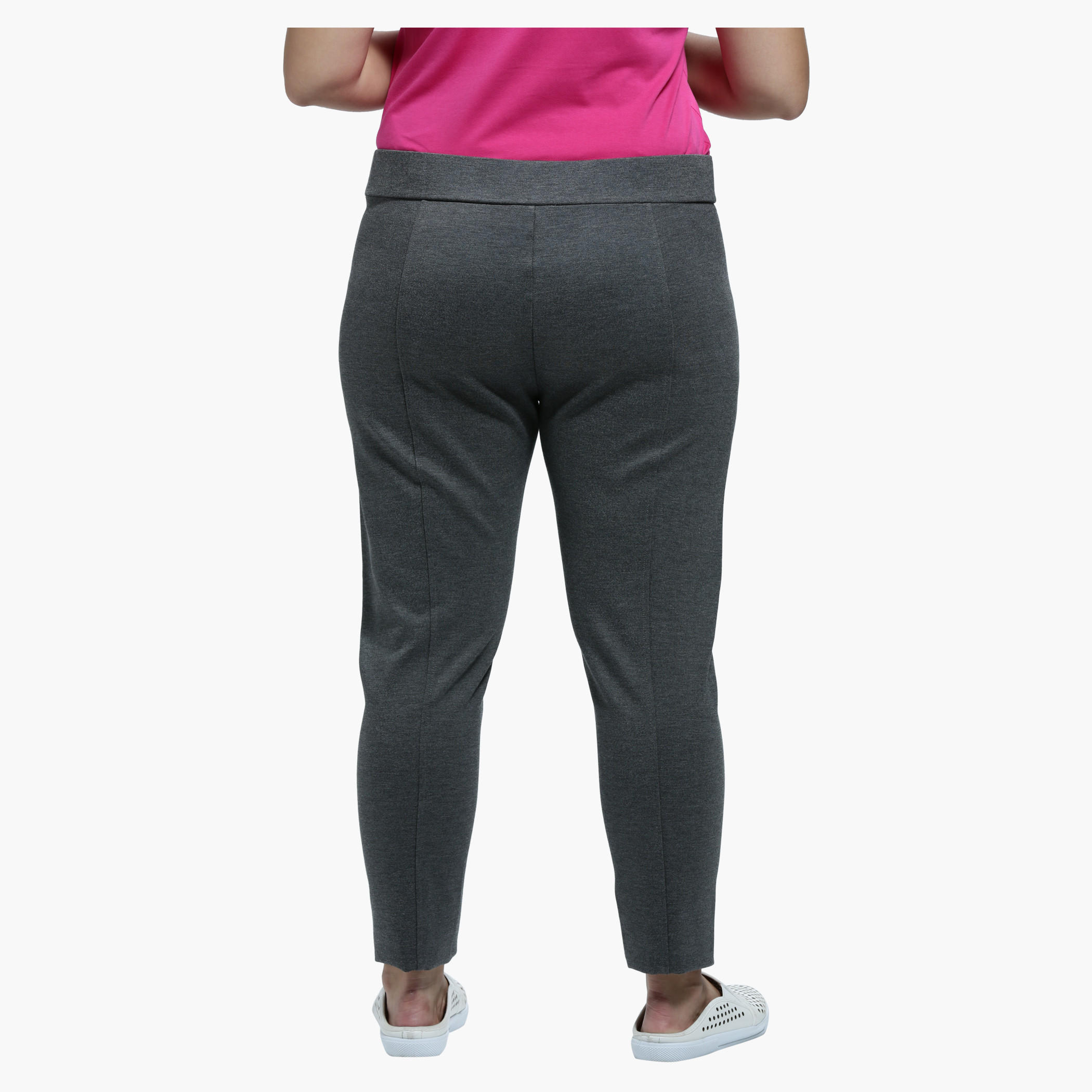 Plus Size Narrow Leg Trousers with Front Piping-women-clothing-bottoms-trousers-image-2