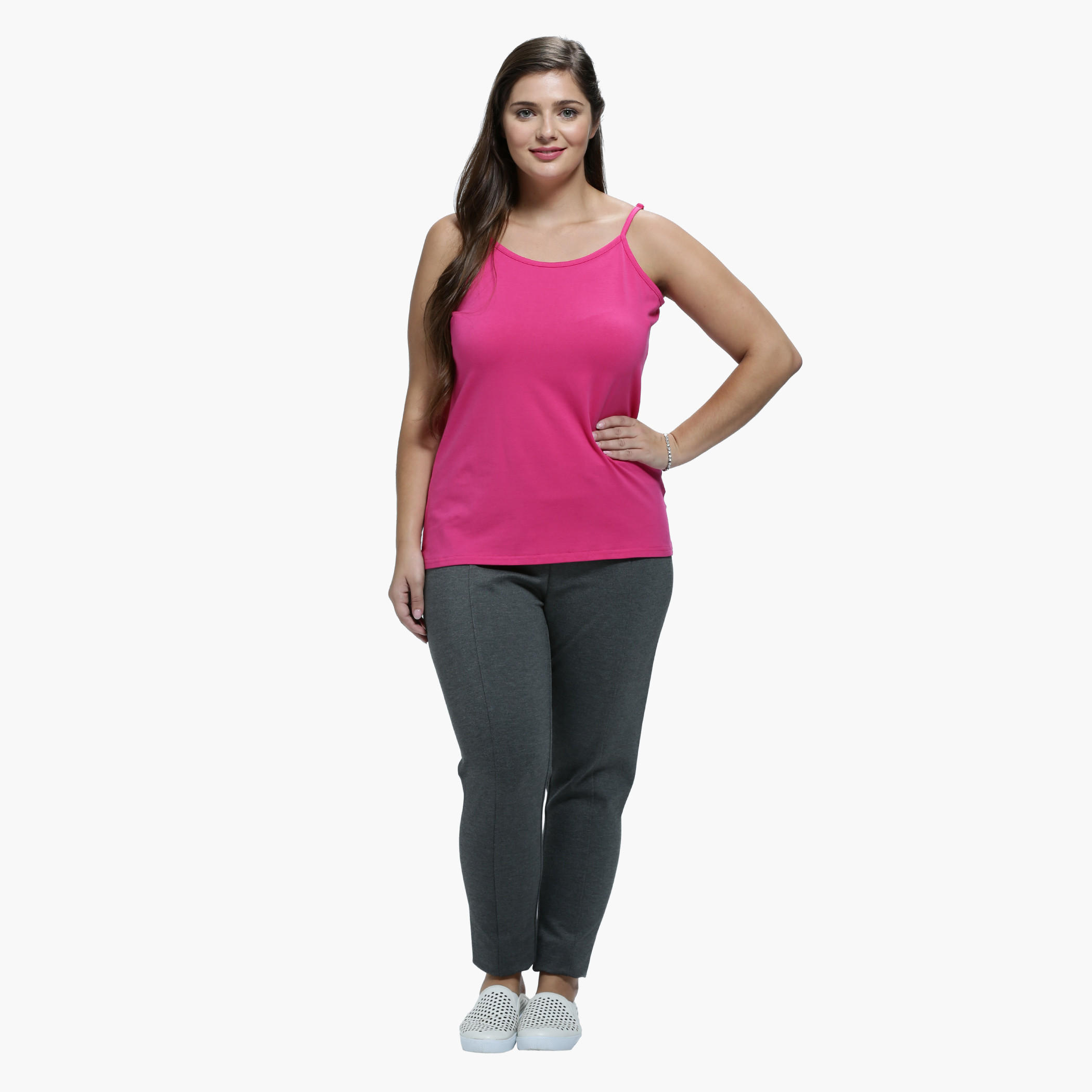 Plus Size Narrow Leg Trousers with Front Piping-women-clothing-bottoms-trousers-image-5