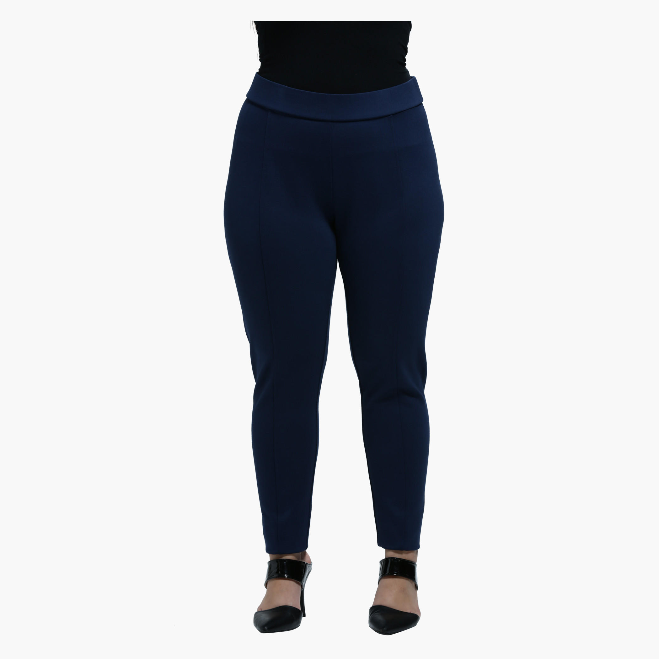 Plus Size Narrow Leg Trousers with Front Piping-women-clothing-bottoms-trousers-image-6