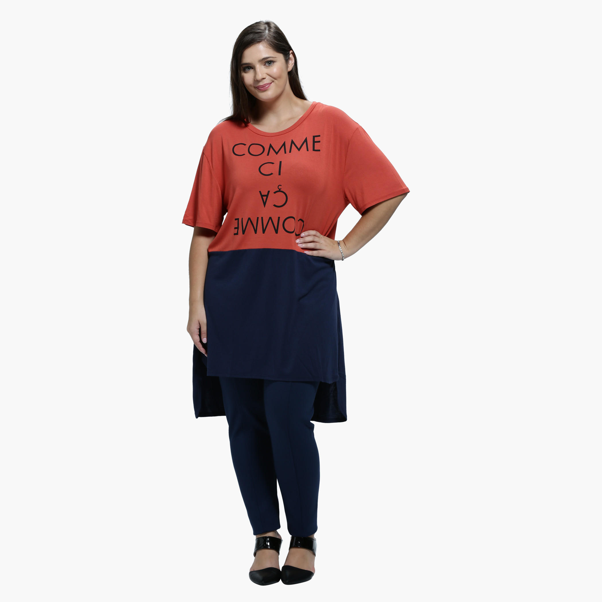 Plus Size Narrow Leg Trousers with Front Piping-women-clothing-bottoms-trousers-image-10