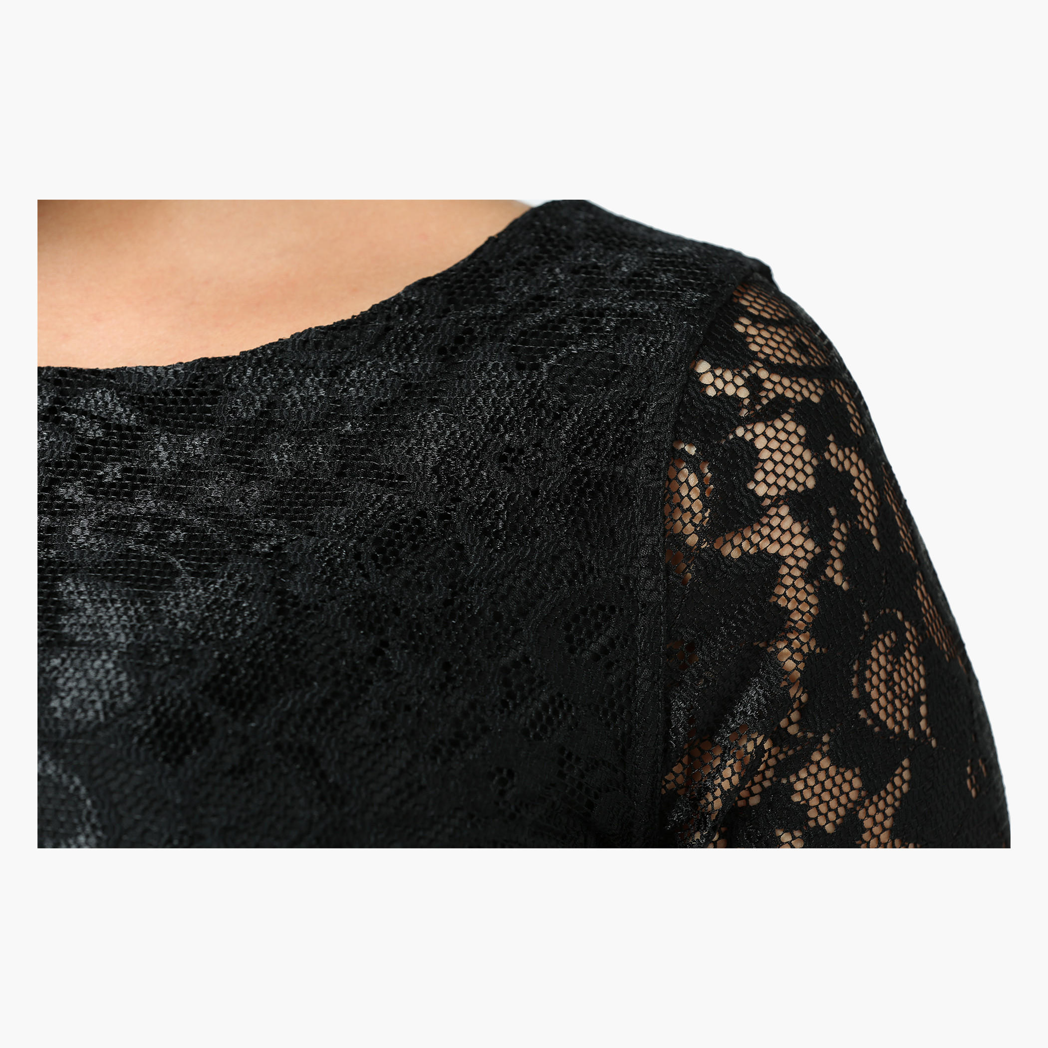 Plus Size Full-sleeved Lace Maxi Dress-women-clothing-dresses-image-4