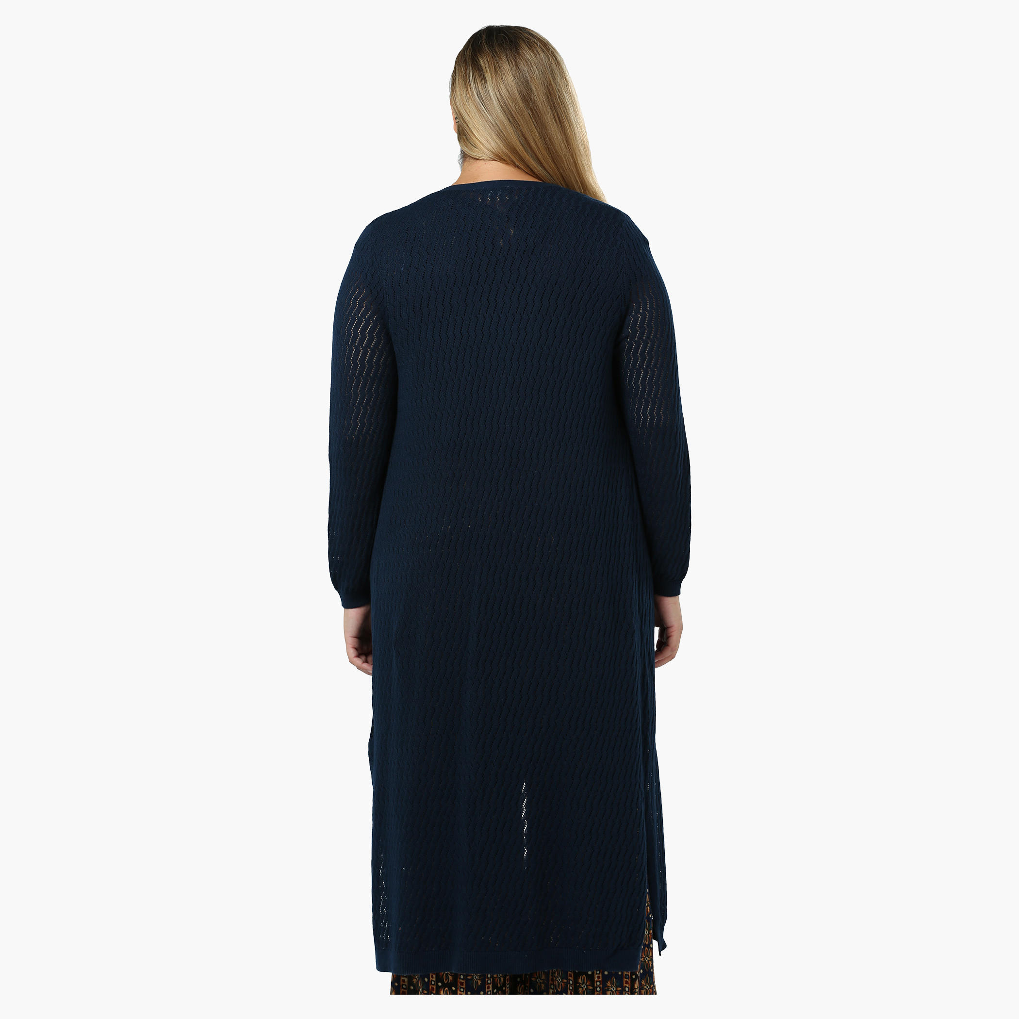 Plus Size Full-sleeved Pointelle Shrug-women-winterwear-cardigansandjumpers-cardigans-image-12