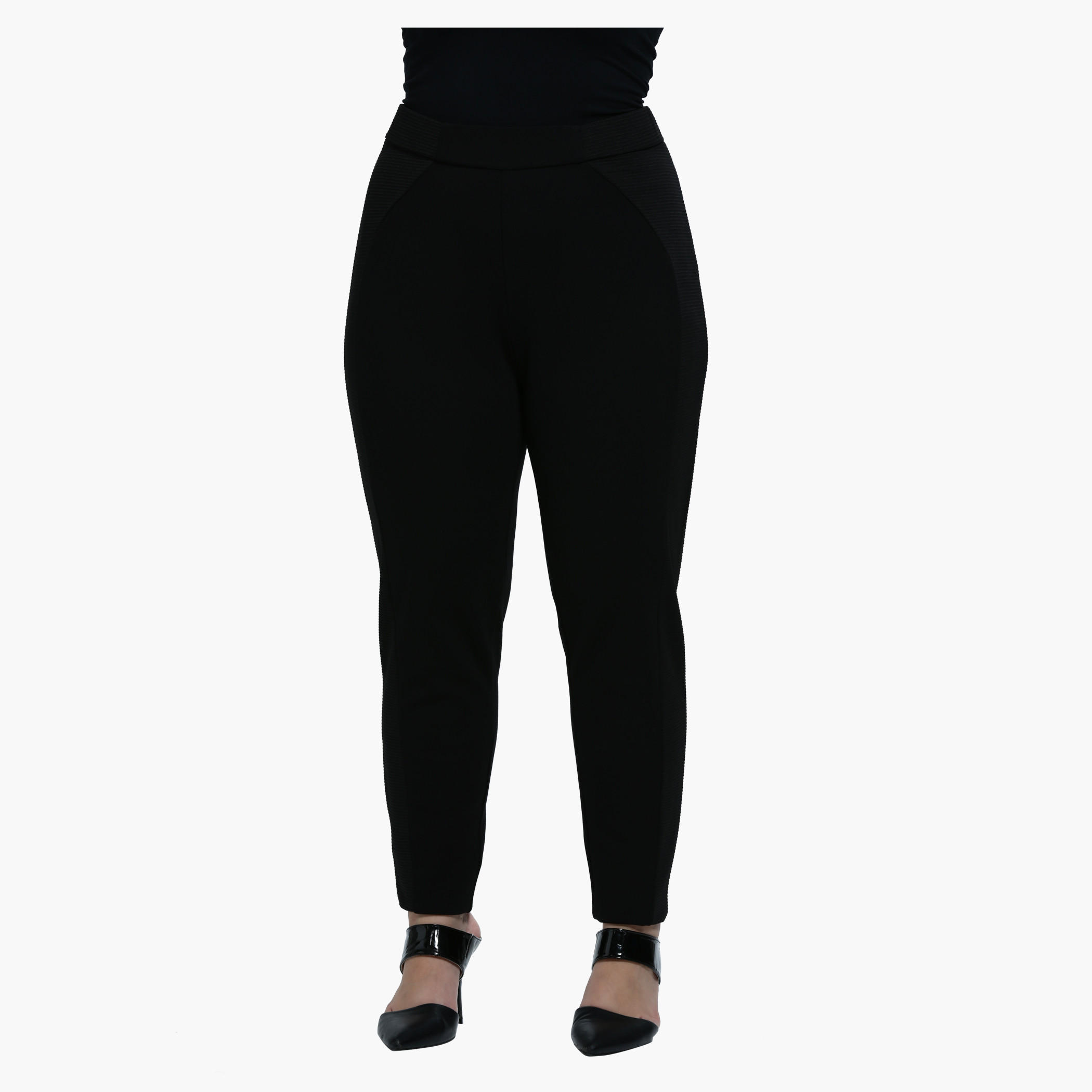 Plus Size Ribbed Leggings with Narrow Leg-women-clothing-bottoms-leggings-image-1