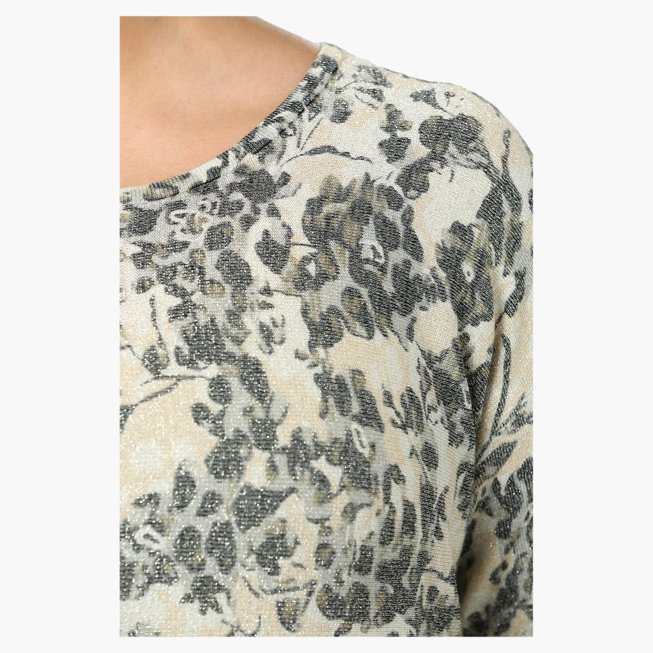 Plus Size Full-sleeved Floral Printed Sweater-women-winterwear-cardigansandjumpers-cardigans-image-4